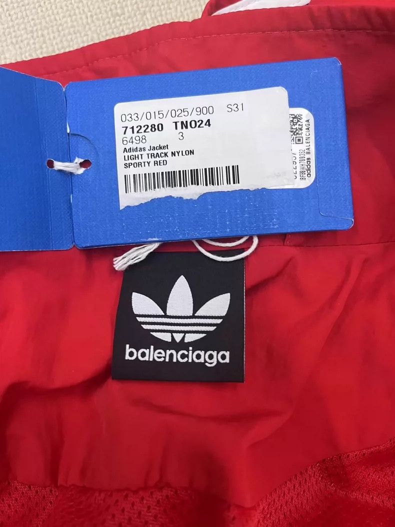 Balenciaga Balenciaga Logo monogrammed striped jacket with stand-up c Size US L / EU 52-54 / 3 - 4 Thumbnail