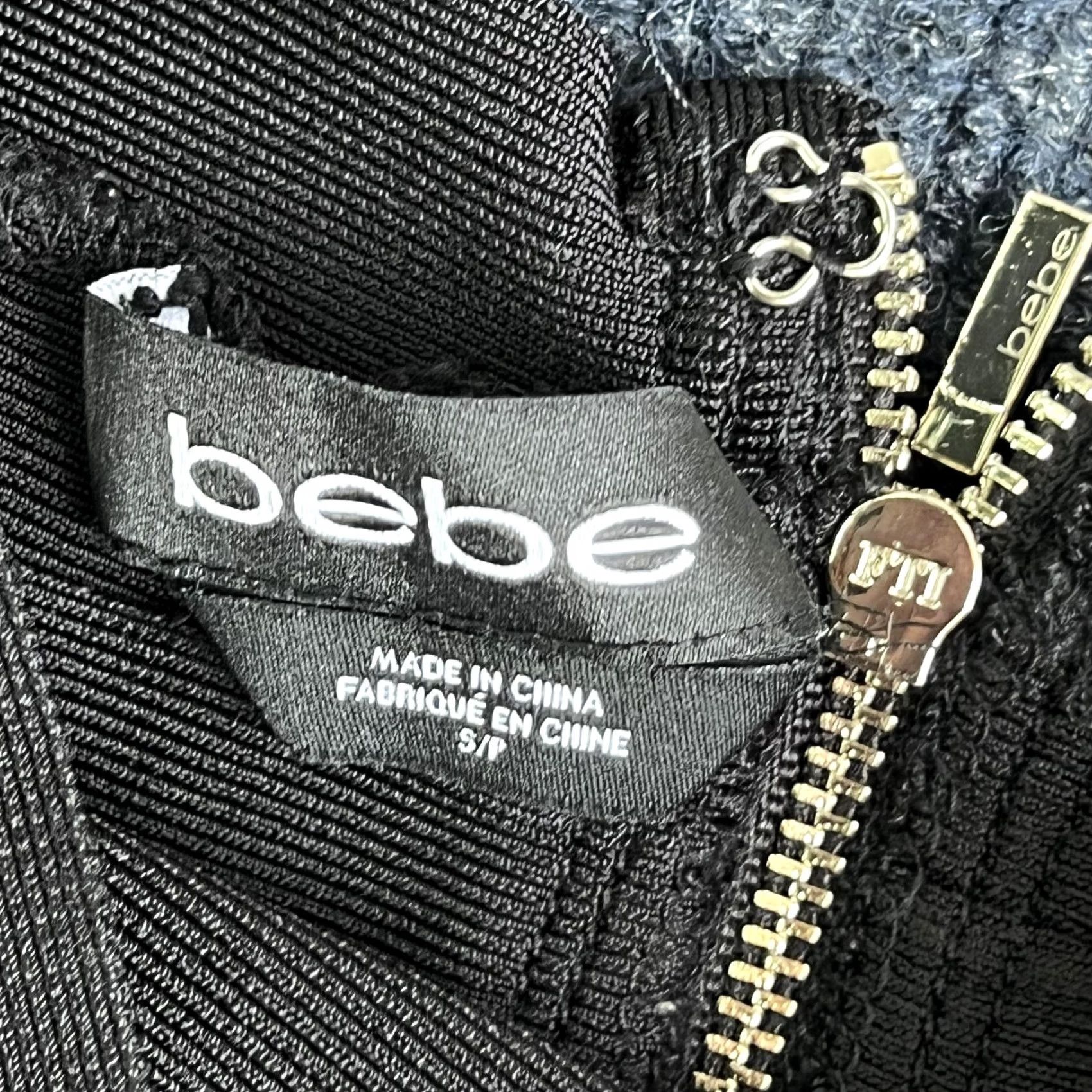 Bebe VINTAGE? No. Y2K Bebe Skirt Womens Small Black Bandage High Waist Knee Length Bodycon Party Size 28" / US 6 / IT 42 - 3 Thumbnail