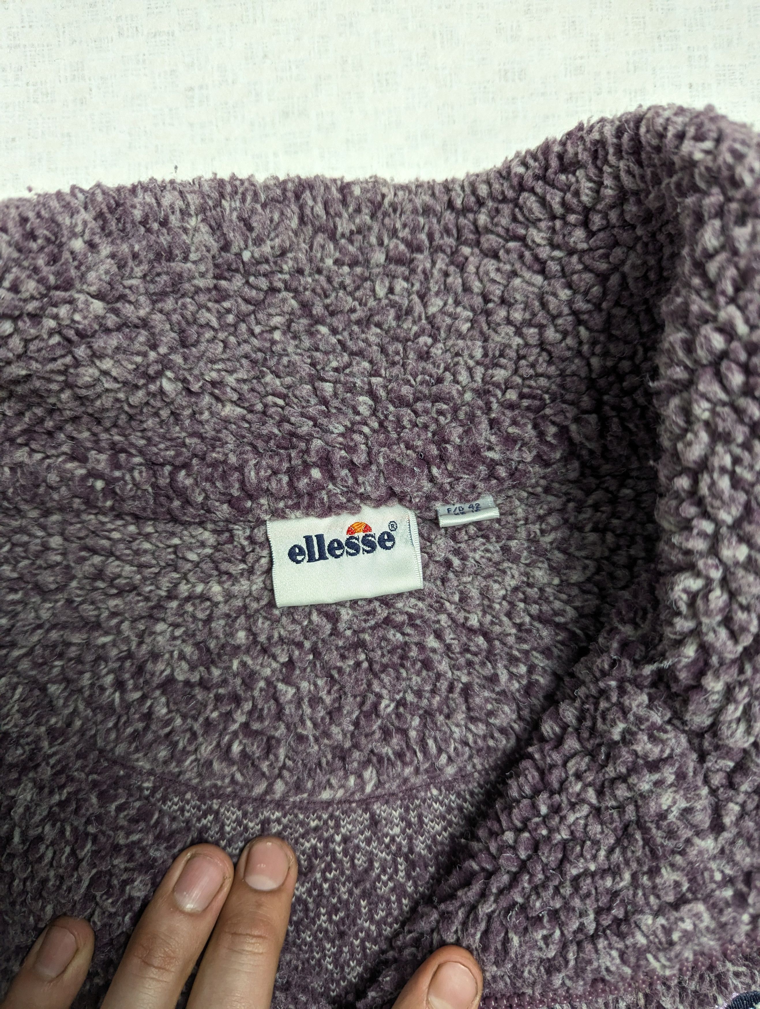 Ellesse × Vintage Vintage Ellesse Sherpa 1/4 zip L Size XL / US 12-14 / IT 48-50 - 5 Thumbnail