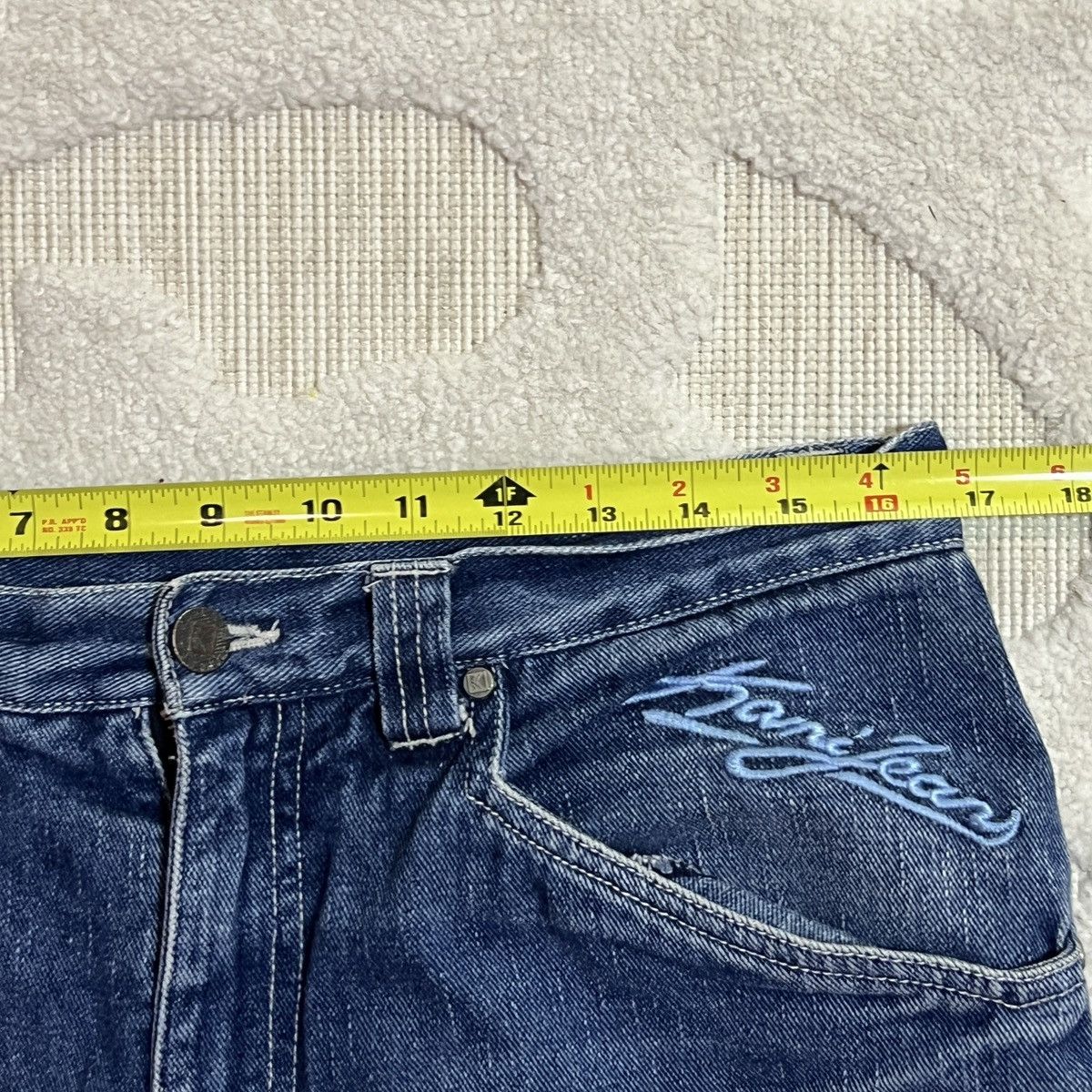 Karl Kani Crazy Vintage Y2K Karl Kani Embroidered Jean Shorts Size US 32 / EU 48 - 12 Thumbnail