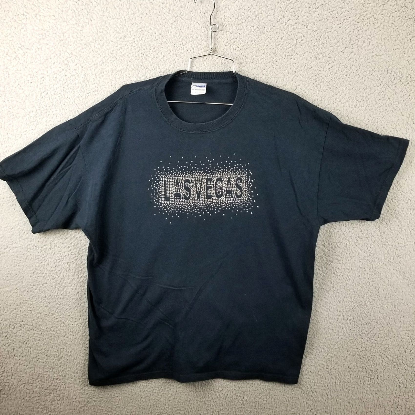 Delta Delta Las Vegas Gambling Tee Shirt Adult XL Black Studded Embellished Tee T-Shirt Vintage Gambling Theme Men Size US XL / EU 56 / 4 - 2 Thumbnail