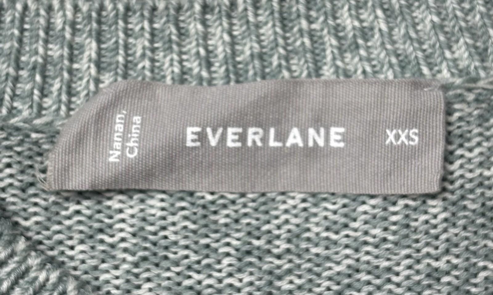 Everlane Everlane Sweater Womens 2XS Cotton Crew Neck Knit Green Size XXS / US 00 / IT 34 - 2 Thumbnail