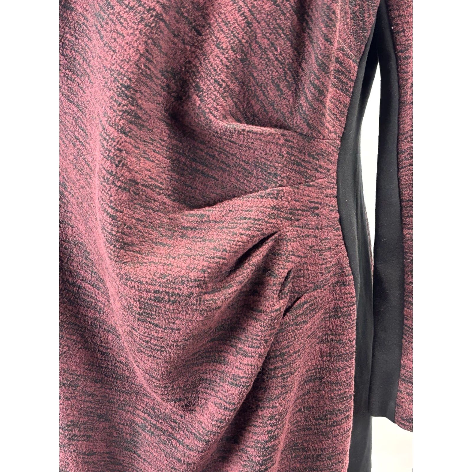 Ralph Lauren VINTAGE Lauren Ralph Lauren Women’s Sheath Dress Size 16 Knee-Length 2 Tone Maroon Black Stretch Office Career Size XXL / US 16-18 / IT 52-54 - 6 Thumbnail