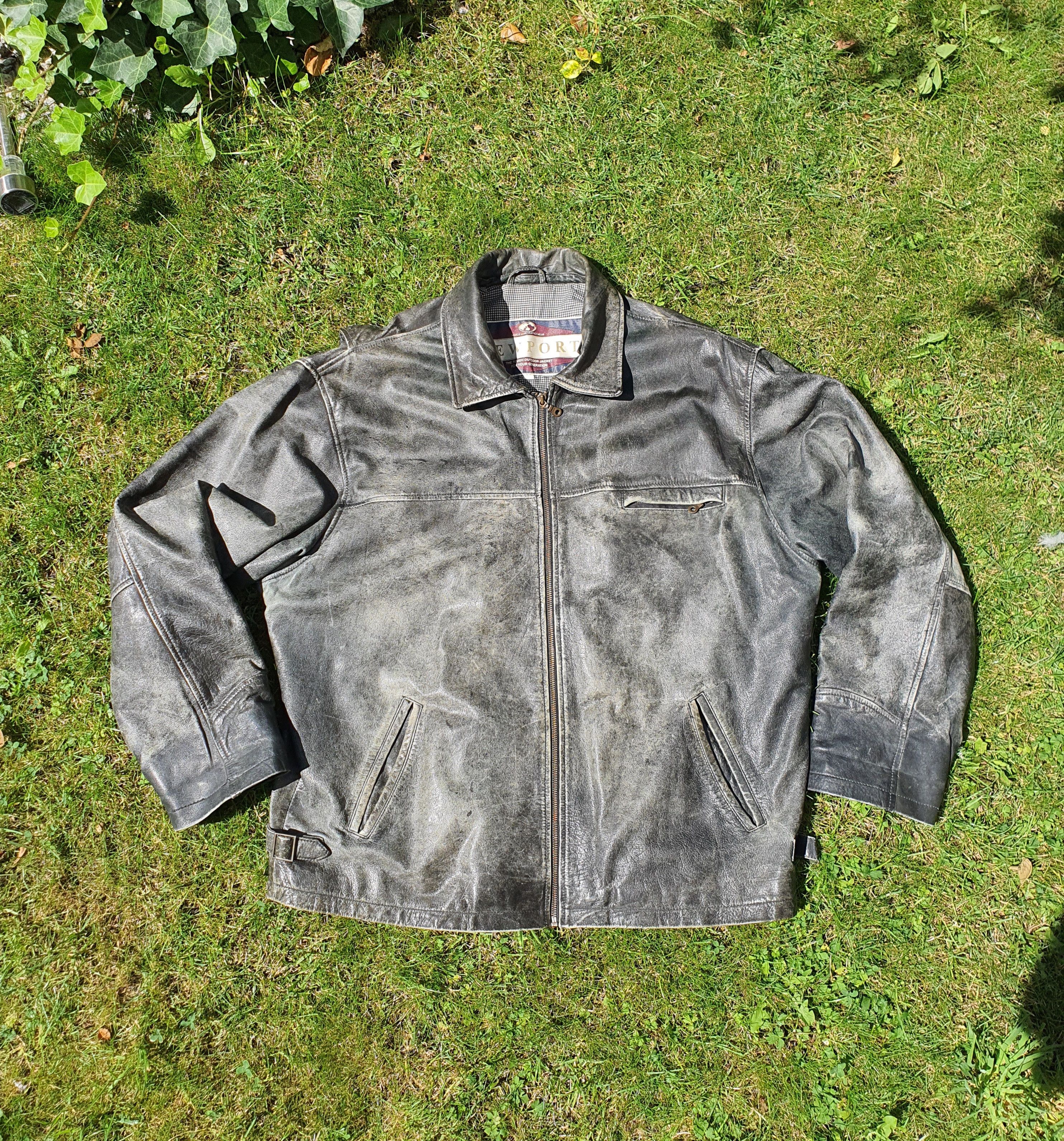 Genuine Leather Vintage faded leather jacket Size US XXL / EU 58 / 5 - 2 Thumbnail
