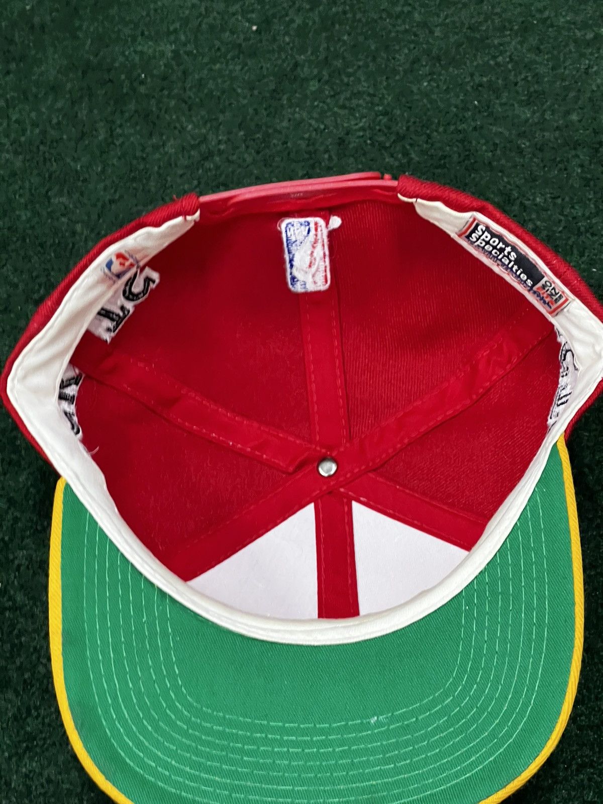 Sports Specialties Vintage 90s Houston Rockets Side Wave Youngan Snapback Hat Size ONE SIZE - 5 Thumbnail