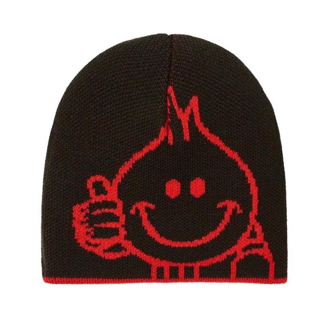 Palace Palace x World Industries Reverso Nein Cuff Beanie Red/Black Size ONE SIZE - 3 Thumbnail