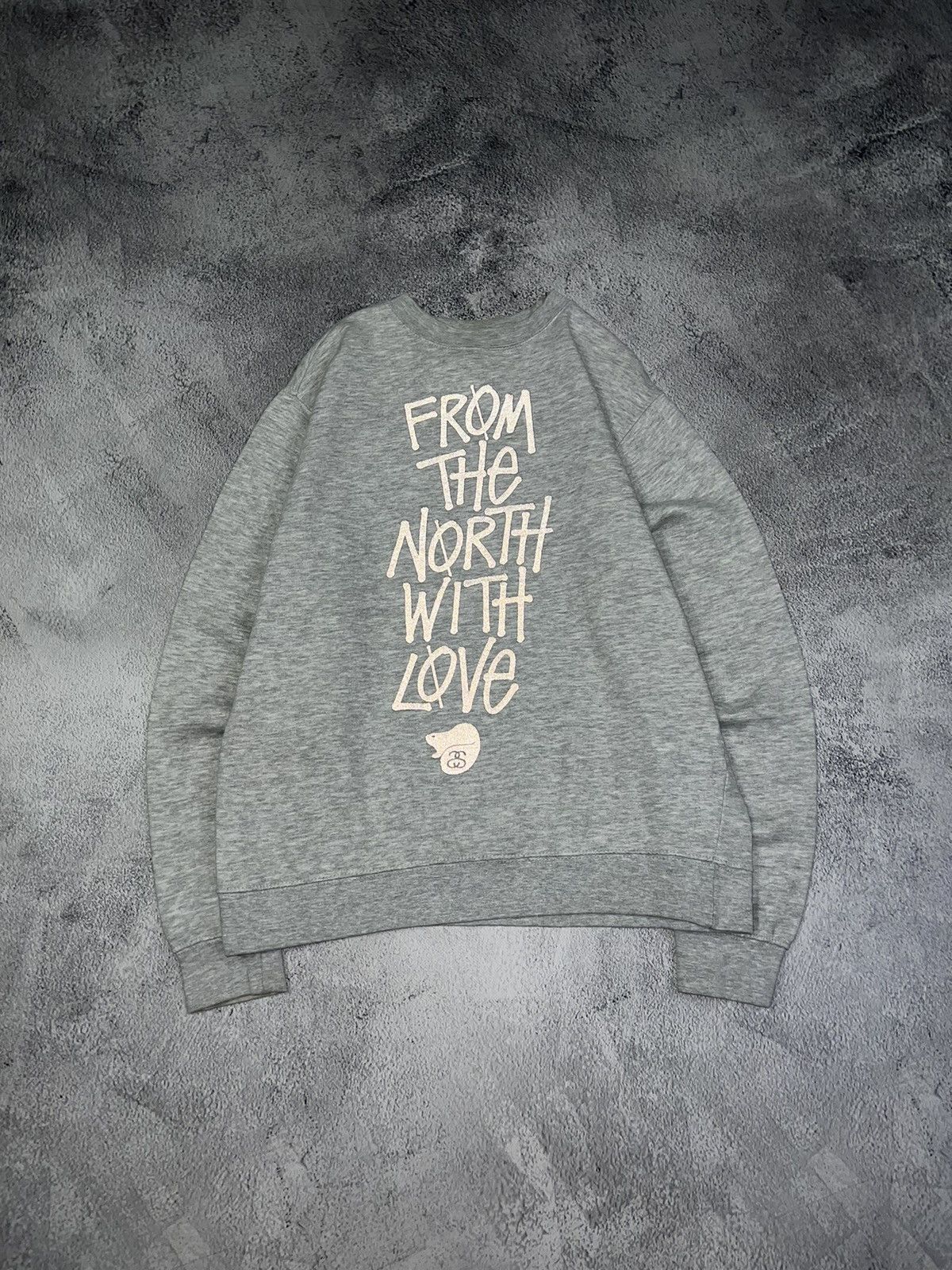 Stussy × Vintage Vintage Y2k 🐀 Stussy Reflective Big Logo Sweatshirt 00’s Size US S / EU 44-46 / 1 - 2 Thumbnail