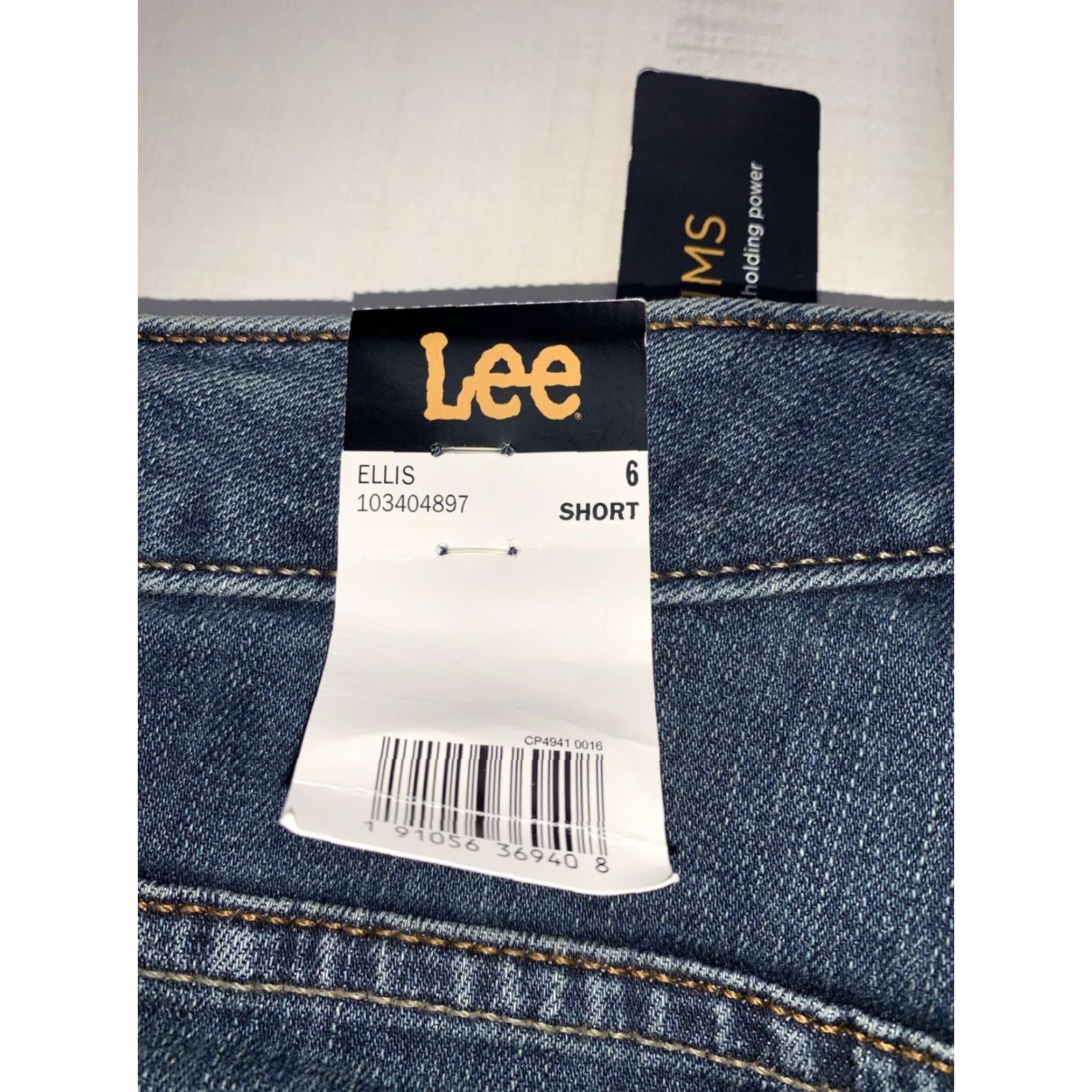 Lee Lee Instantly Slim Straight High Rise Relaxed Jeans Womens 6 Short Blue Denim Cotton Blend NWT12665 Zip Slimming Modern Wash Size 28" / US 6 / IT 42 - 3 Thumbnail