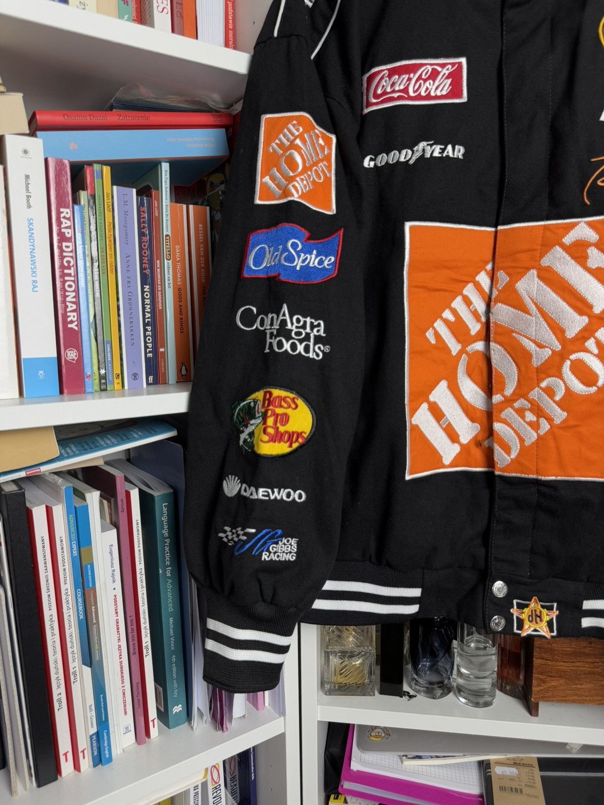NASCAR Vintage 90s Nascar by JH Design moto racing biker jacket Size US L / EU 52-54 / 3 - 3 Thumbnail
