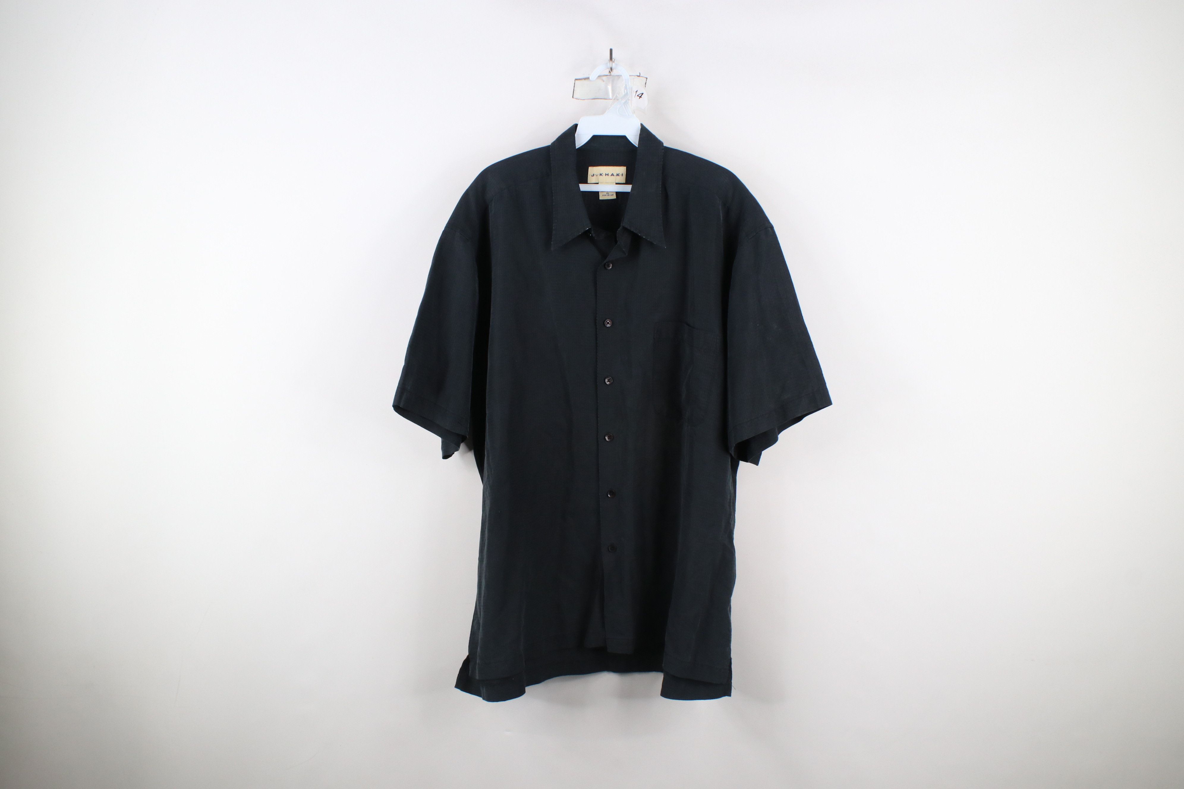 Vintage Vintage 90s Streetwear Baggy Microfiber Button Shirt Black Size US XL / EU 56 / 4 - 1 Thumbnail