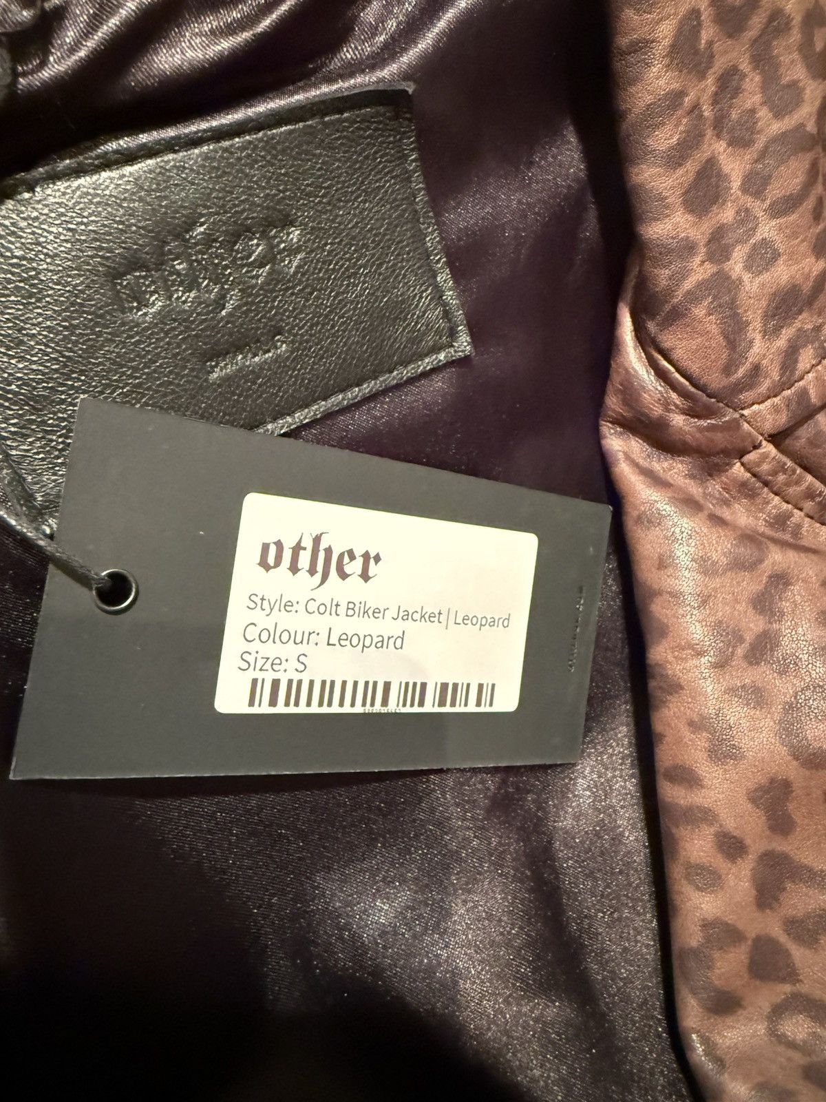 Other UK Other leopard leather biker jacket Small Size US S / EU 44-46 / 1 - 16 Thumbnail