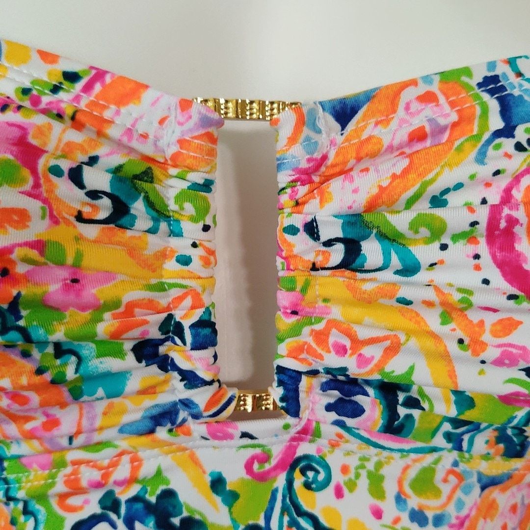 Lauren Ralph Lauren Lauren Ralph Lauren paisley bandeau swimsuit sz 4 Size ONE SIZE - 4 Thumbnail