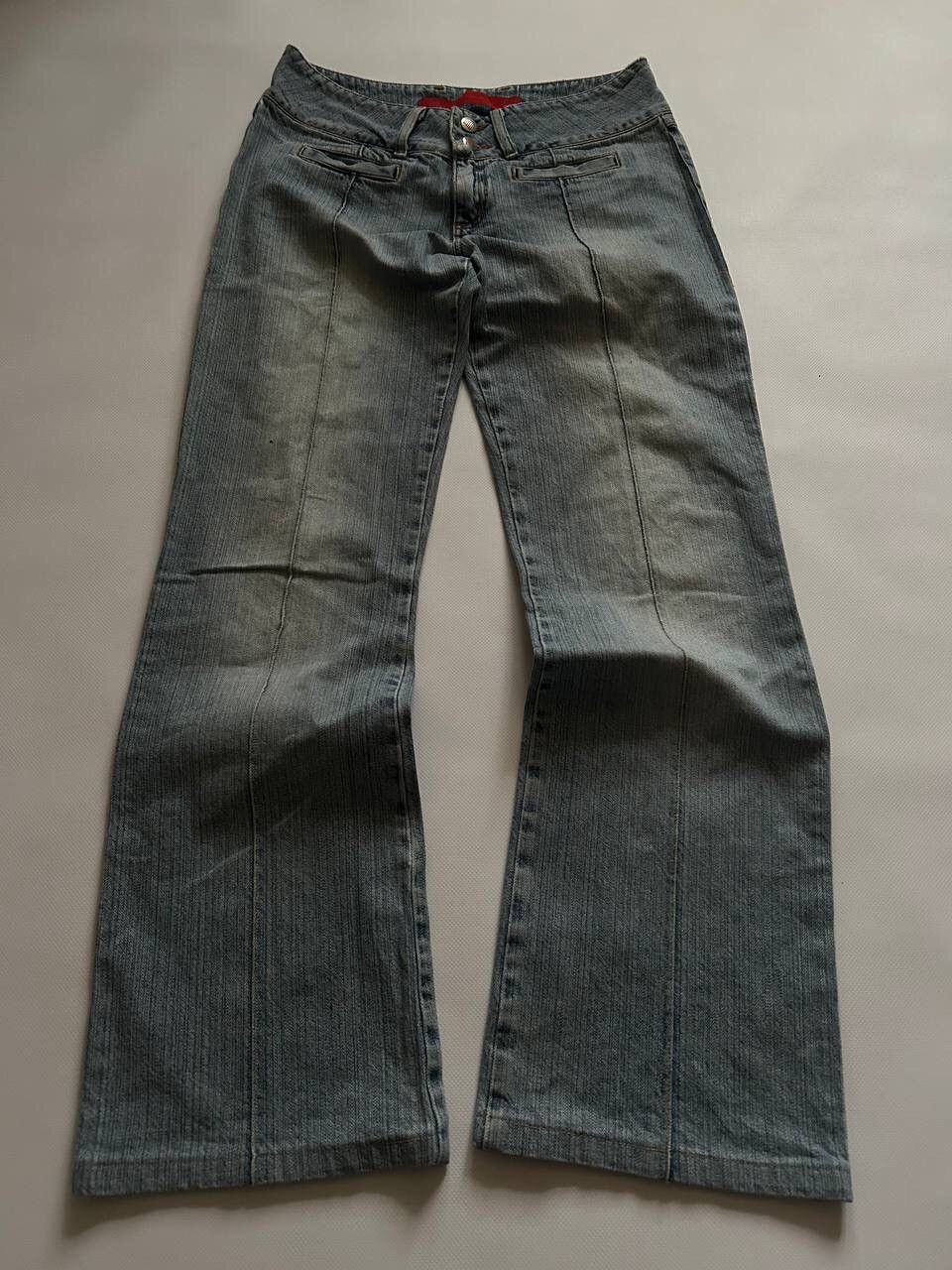 Pre-owned Hysteric Glamour X If Six Was Nine Ifsixwasnine Style Flared Jeans Japanese Y2k In Blue