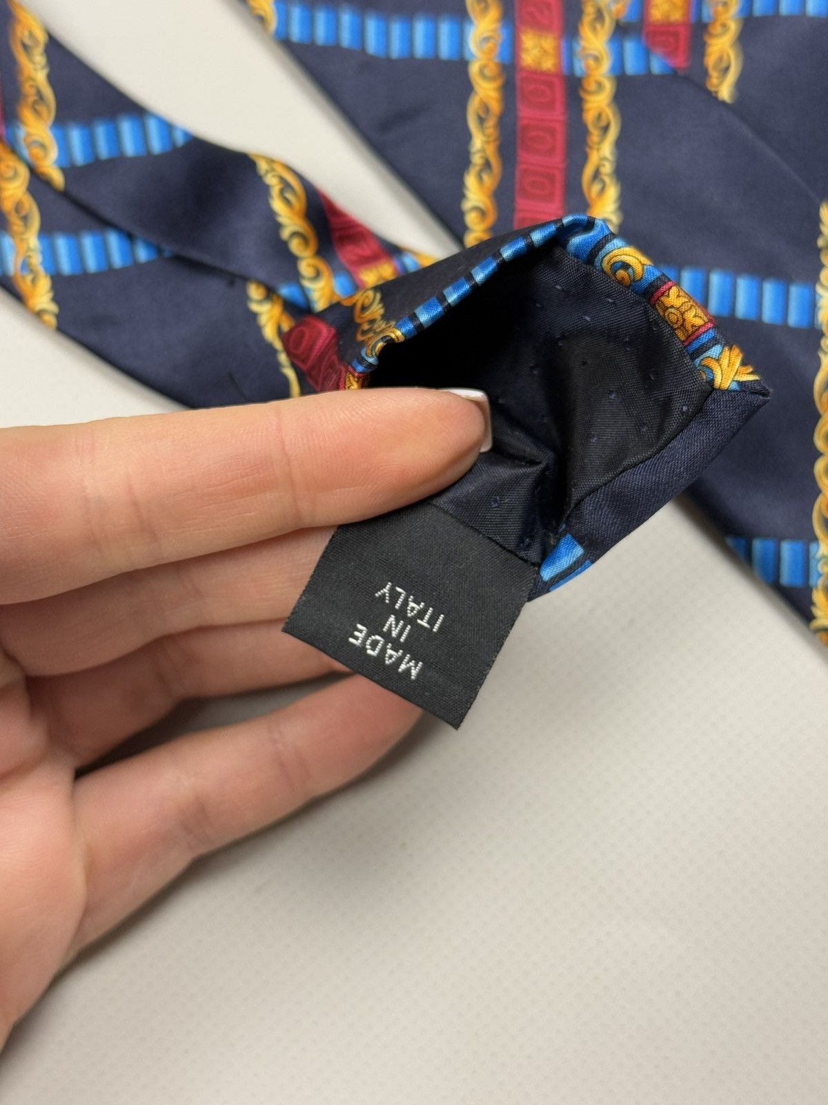 Versace × Vintage Gianni Versace Vintage Patterned Silk Tie Size ONE SIZE - 5 Thumbnail