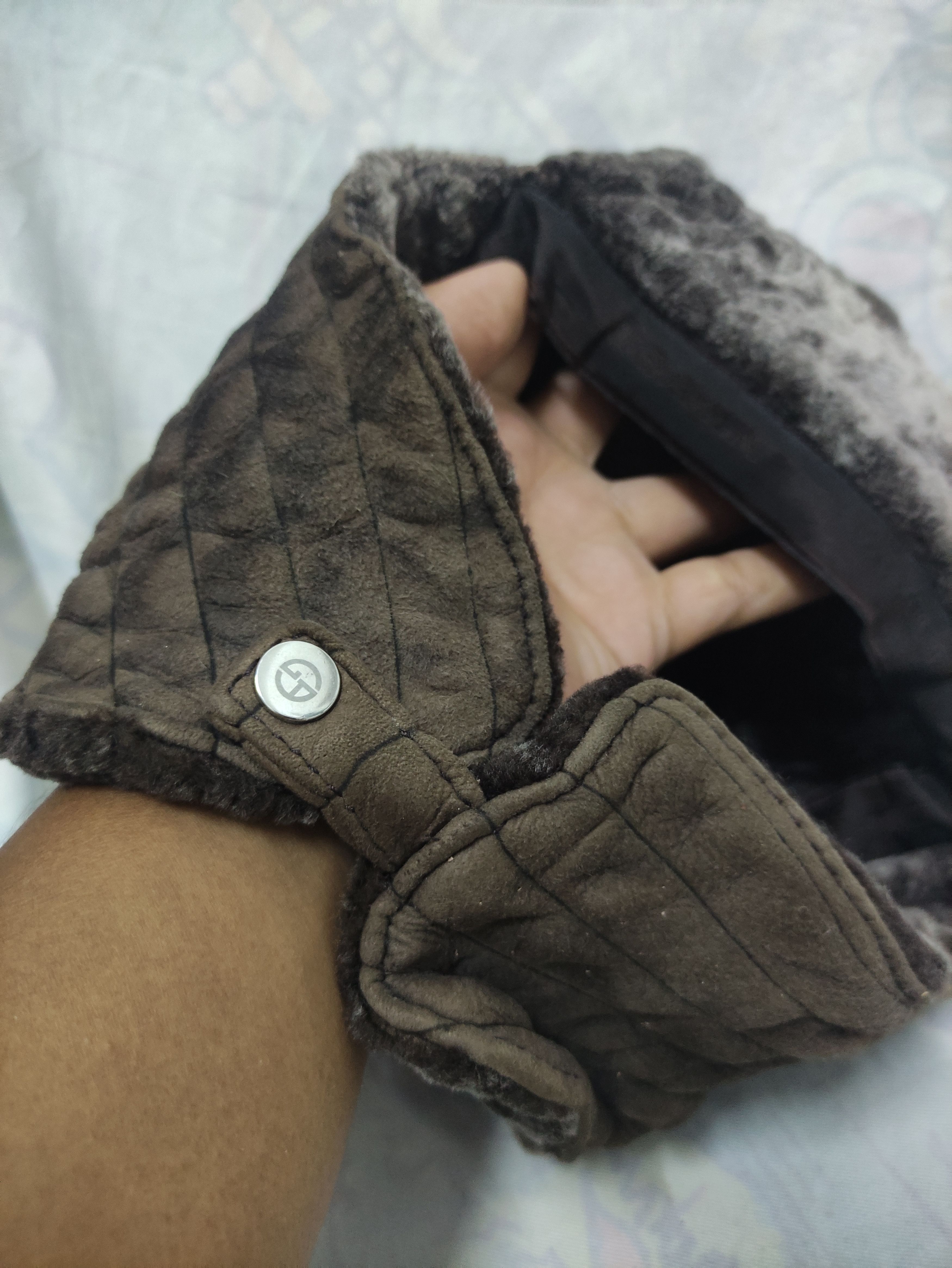 Giorgio Armani GIORGIO ARMANI VINTAGE TRAPPER HAT SUEDE LEATHER Size ONE SIZE - 2 Thumbnail