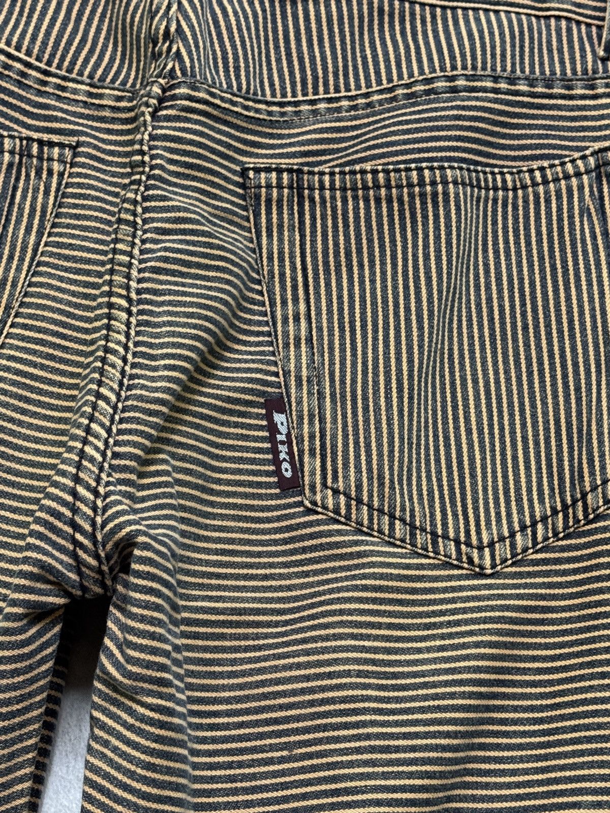Japanese Brand Vintage Piko Hickory Striped Denim Jeans Size US 28 / EU 44 - 11 Thumbnail