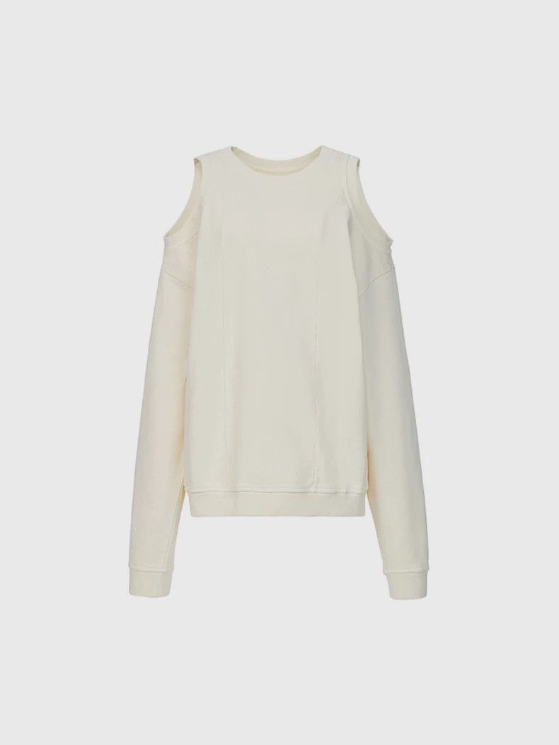 Maison Margiela Maison Margiela Deconstructed sweatshirt with off-shoulder Size S / US 4 / IT 40 - 9 Thumbnail