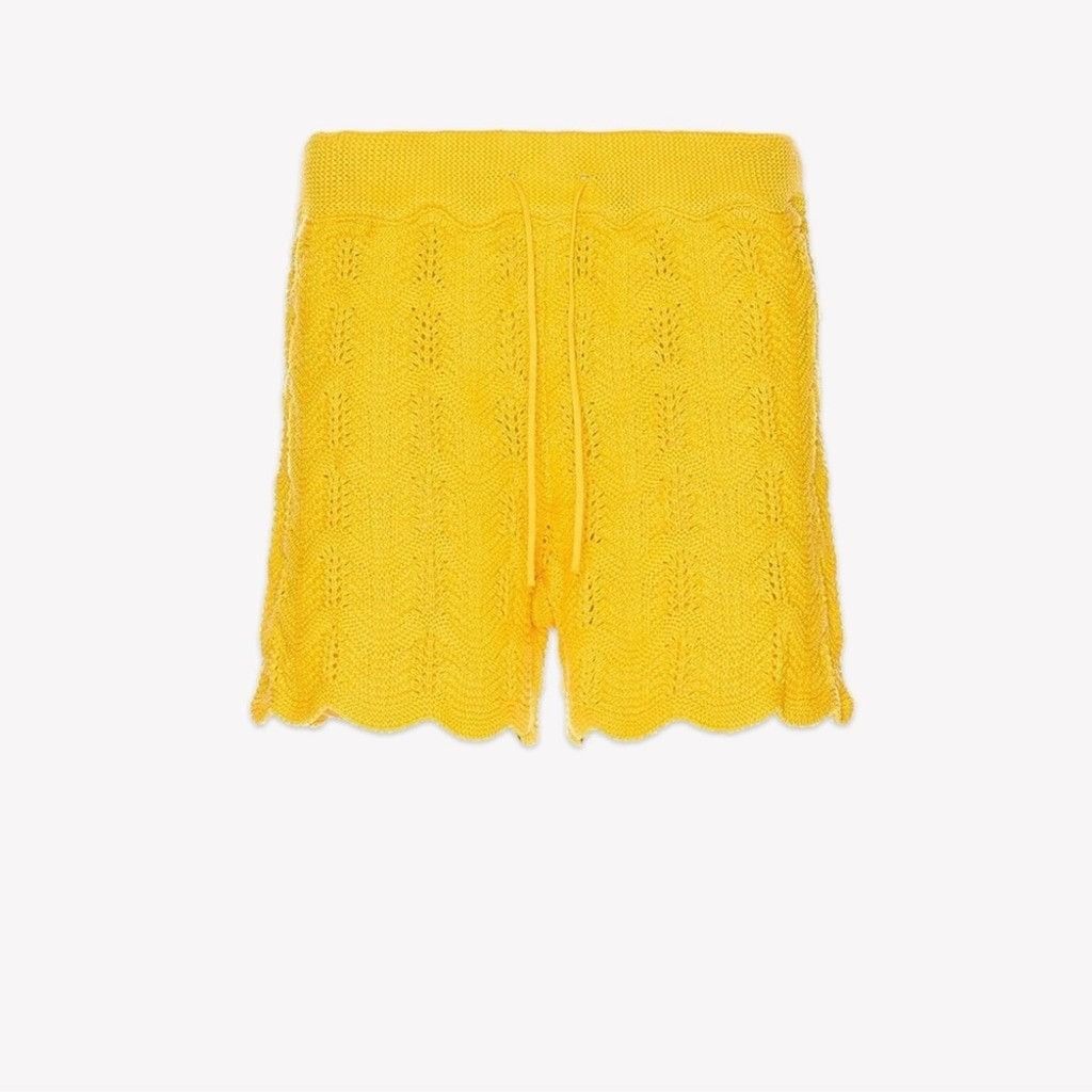 Casablanca o1mle0326 Crochet Shorts in Yellow Size US 34 / EU 50 - 1 Preview