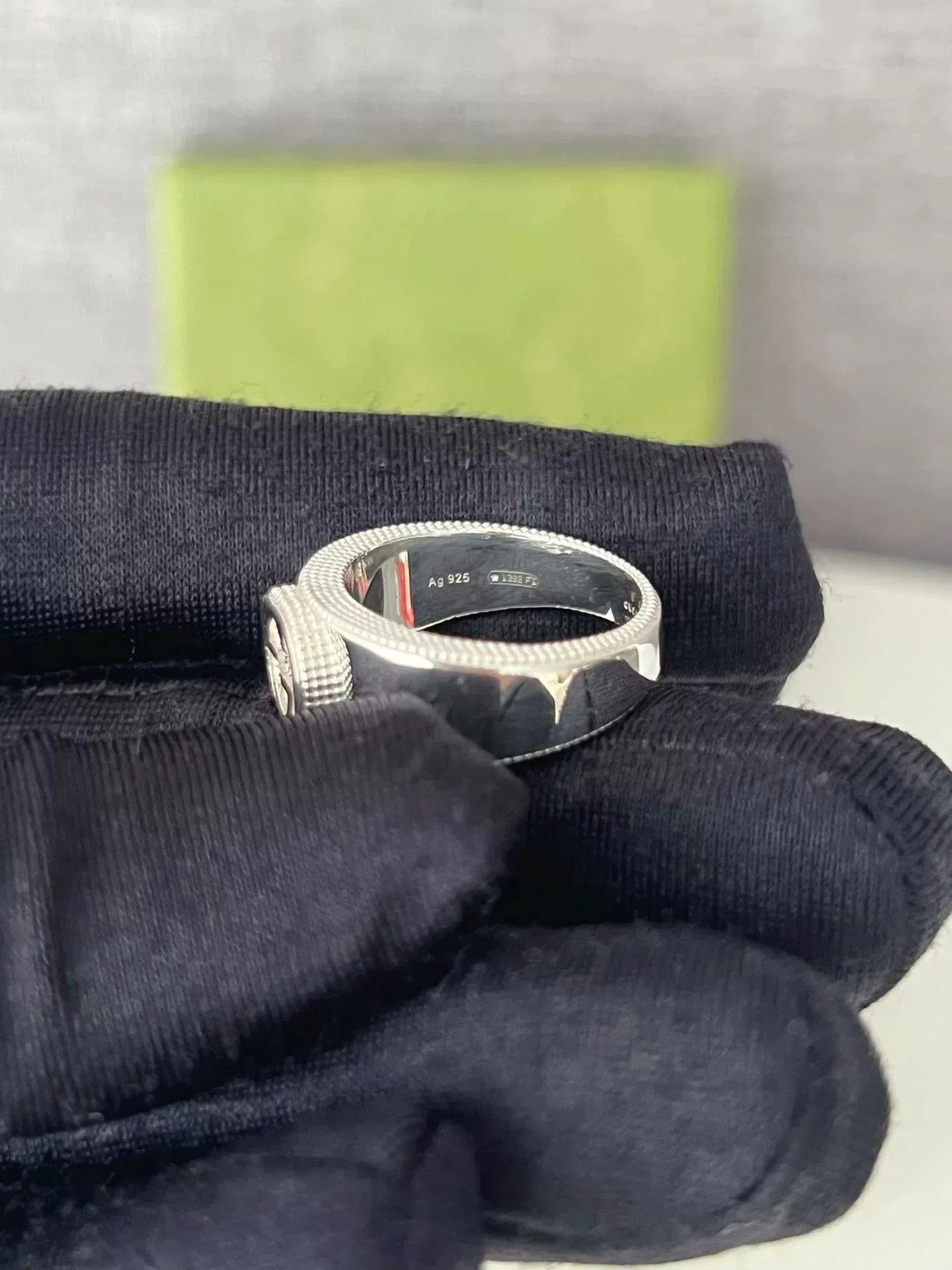 Gucci Gucci 3D GG Cutout Ring 925 Silver. Size ONE SIZE - 4 Thumbnail