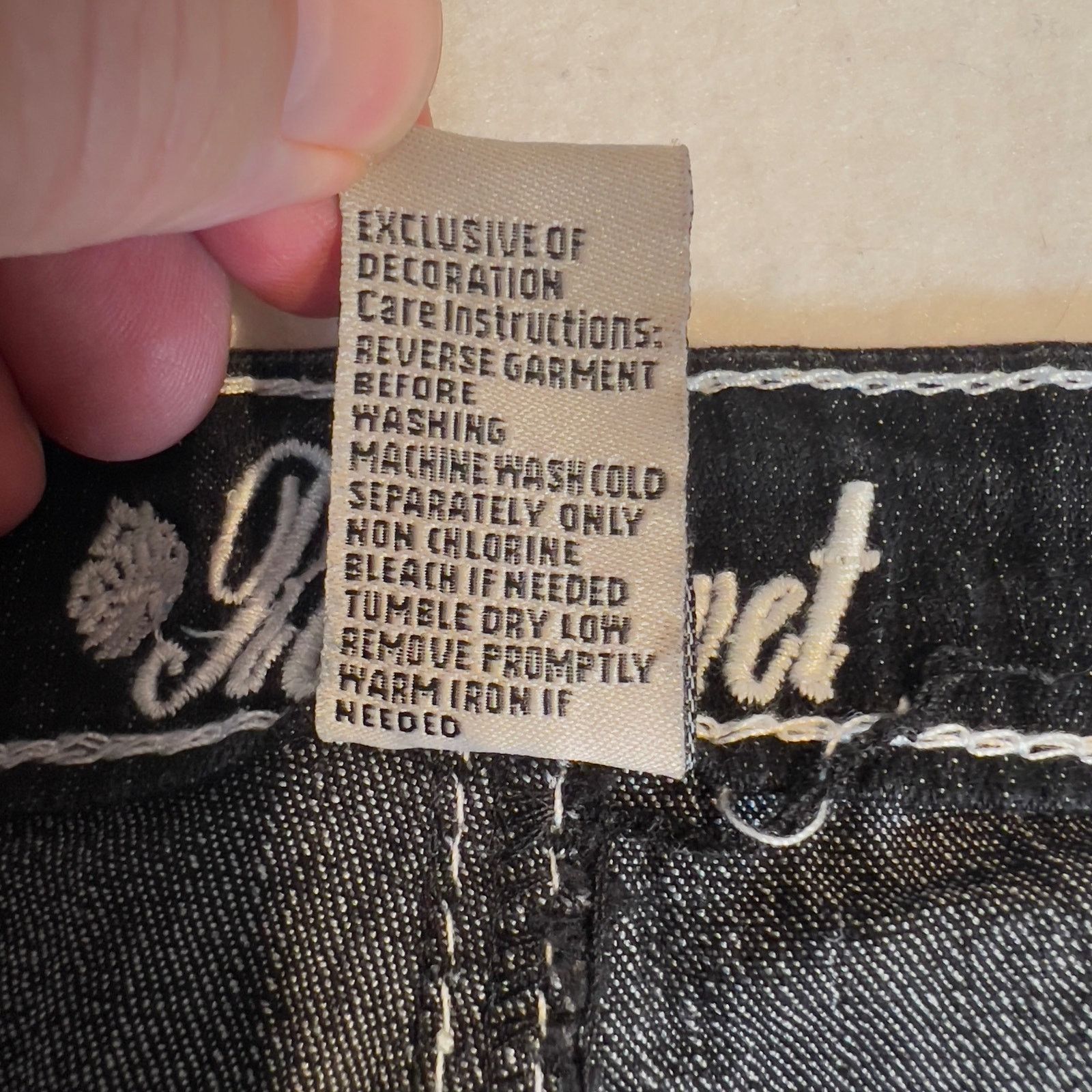 Other Red Rivet Jeans Woman's Medium Black/ White Stitch 29W x 30L Size 29" - 11 Thumbnail