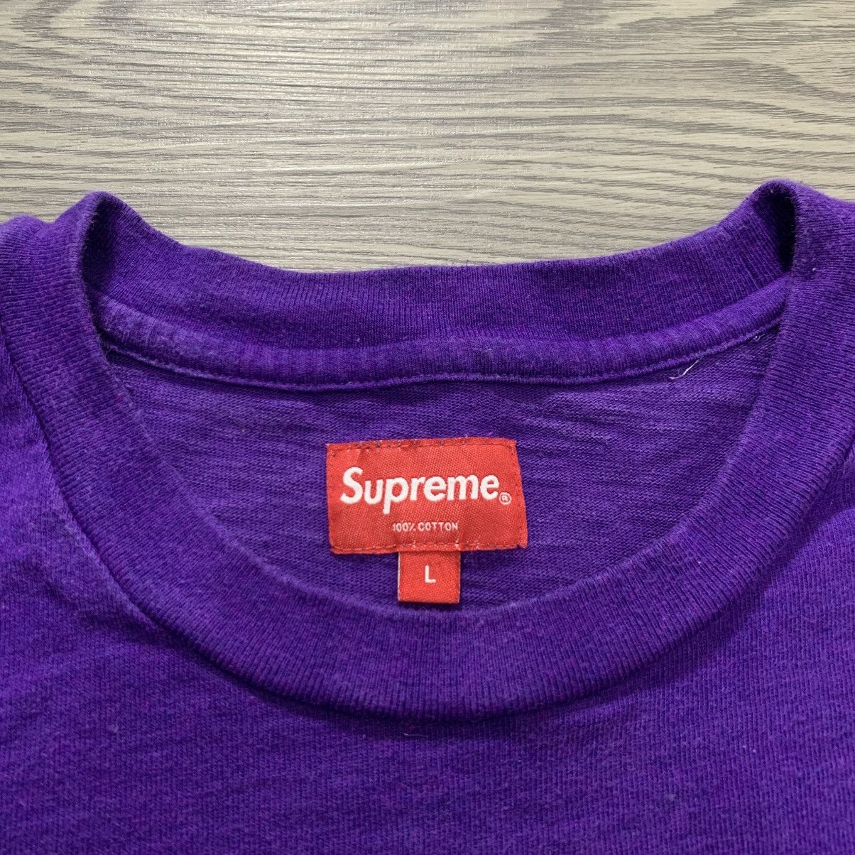 Supreme Supreme SS Pocket Tee (FW18) Plum Size US L / EU 52-54 / 3 - 5 Thumbnail