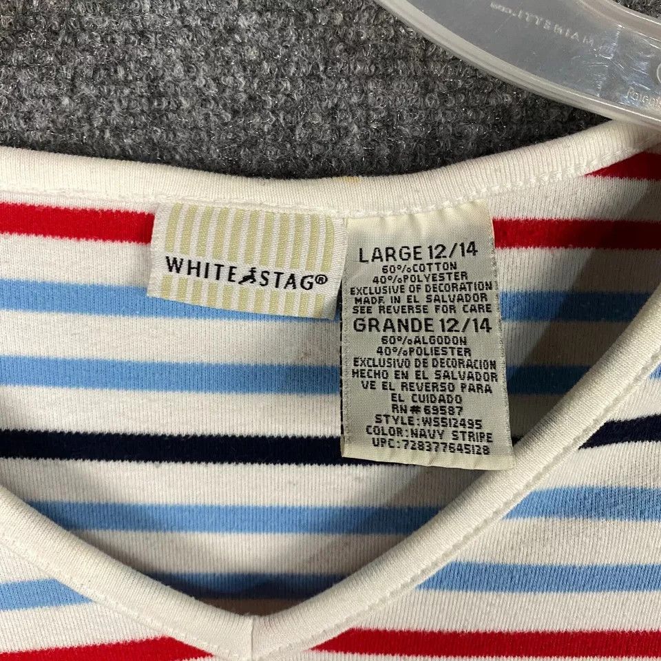 Other White Stag T-Shirt Women Large 12/14 USA Flag Design Size L / US 10 / IT 46 - 3 Thumbnail