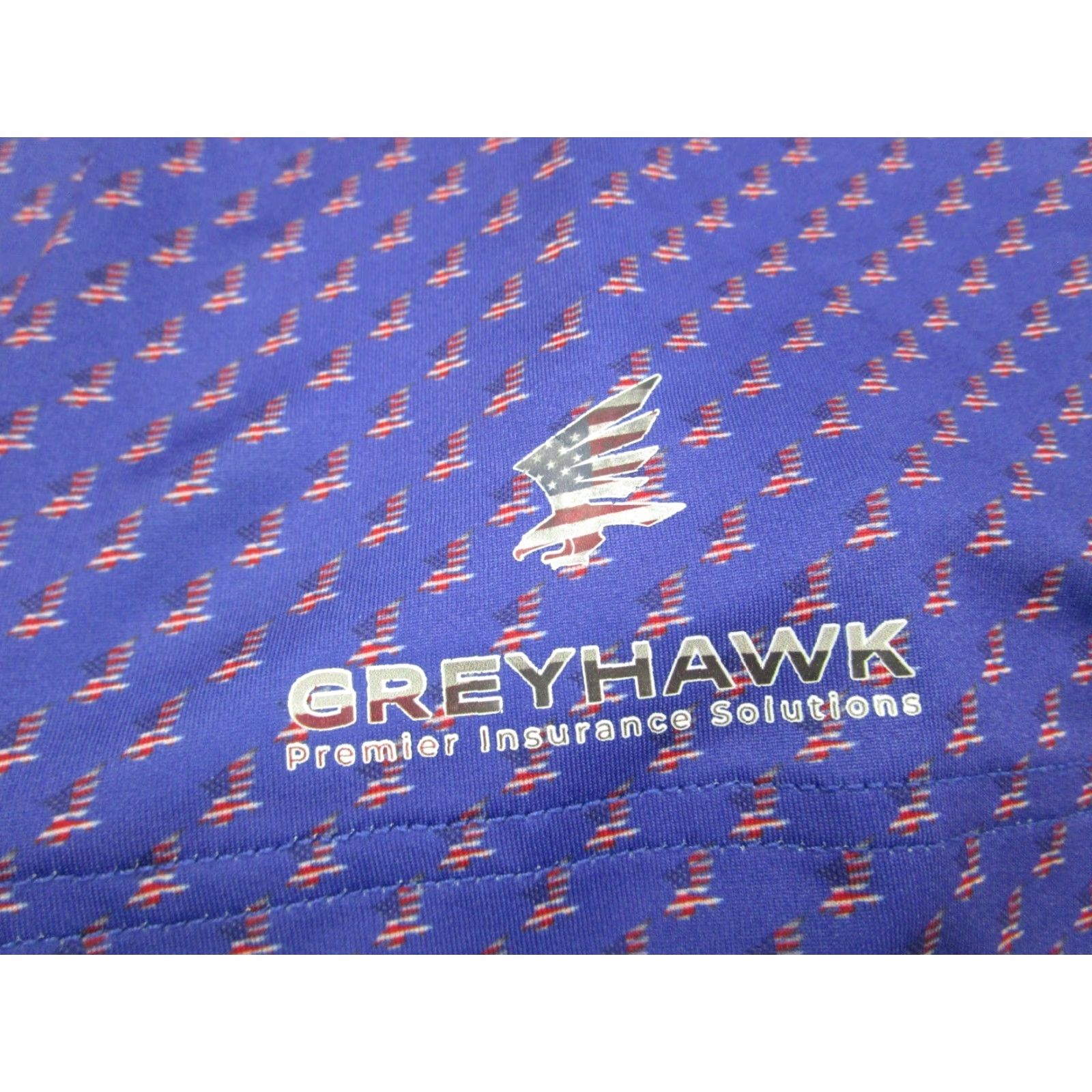 Vintage Good Boy Golf Polo Shirt Mens XL Blue Wicking Short Sleeve Collared Polo Blue Patriotic Eagle American Flag Good Boy Golf Men's Polo XL Blue Size US XL / EU 56 / 4 - 4 Thumbnail