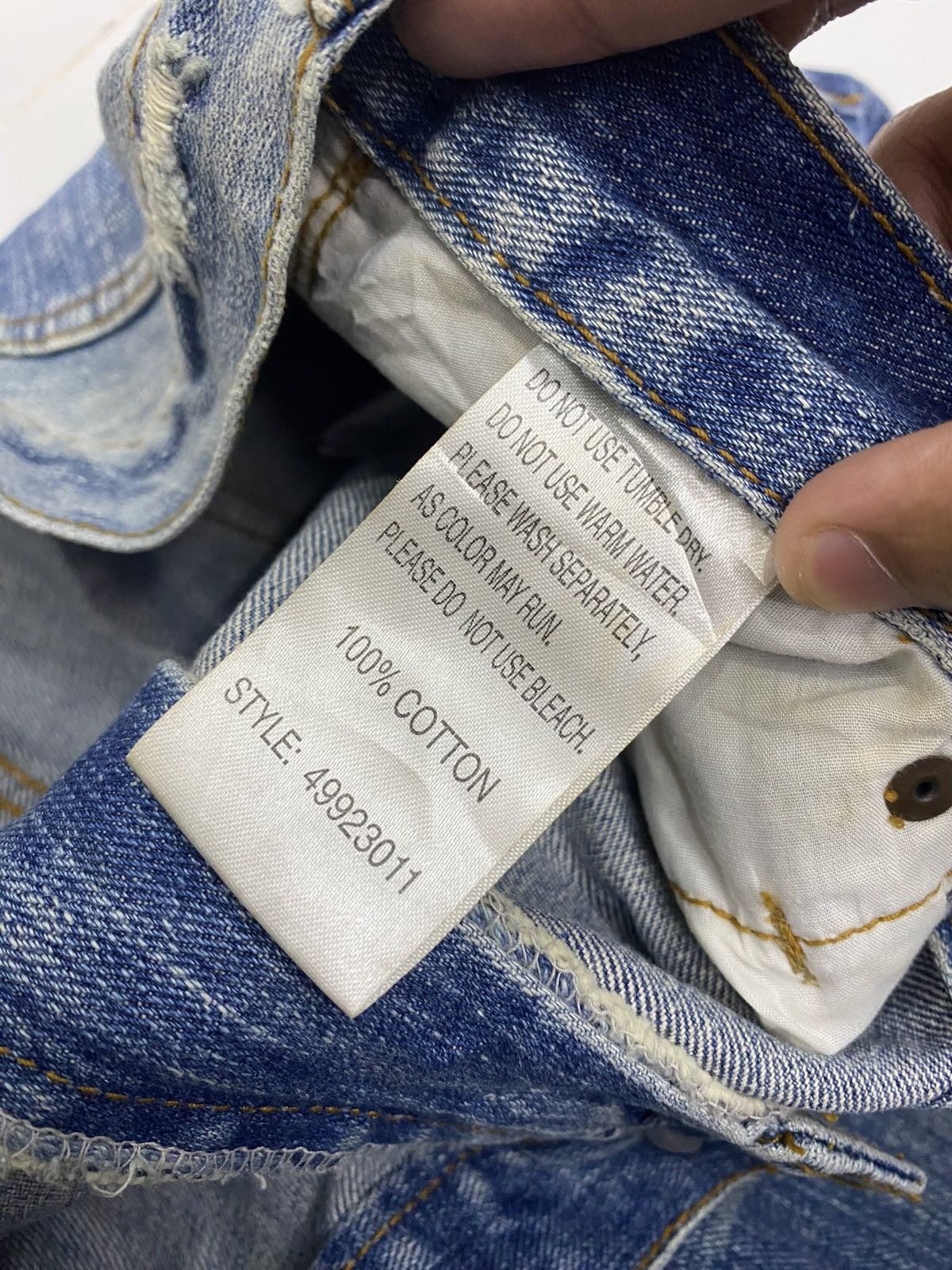 Hysteric Glamour EXHIBITIONIST JAPAN PUNK DISTRESSED DENIM PANTS Size US 32 / EU 48 - 9 Thumbnail