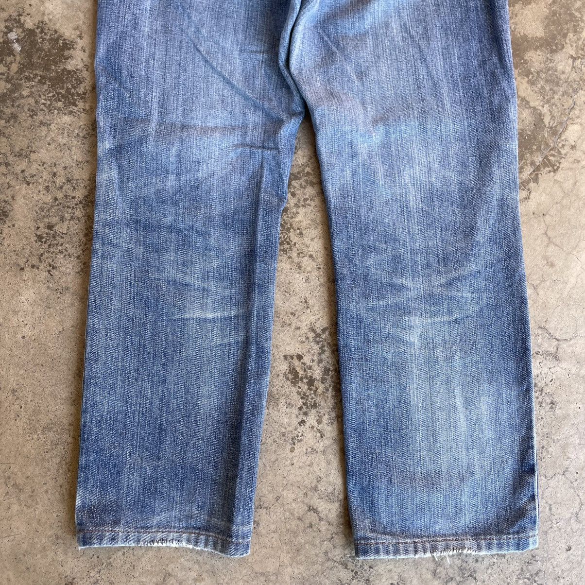 Edwin 🔥Vintage Edwin 403 Stoned Washed Ripped Distress Denim Jeans Size US 33 - 6 Thumbnail