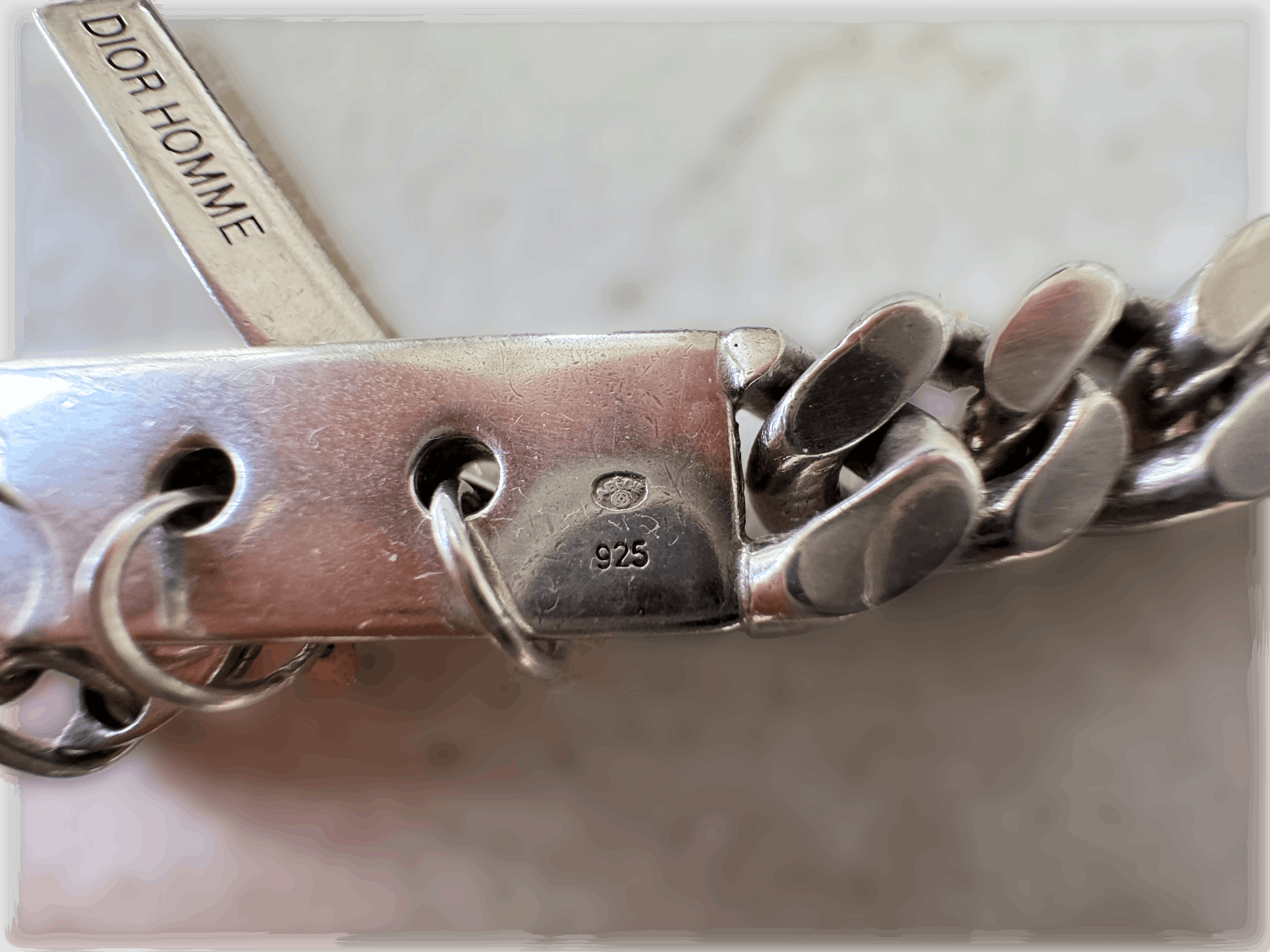 Dior × Hedi Slimane Dior HOMME GUITAR NECKLACE silver 925 Hedi Era