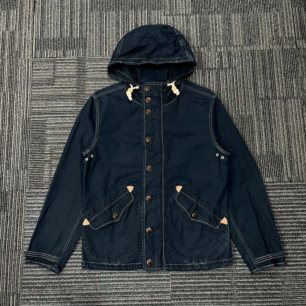 RRL Ralph Lauren RRL Indigo Pullover Hooded Jacket Size US M / EU 48-50 / 2 - 2 Thumbnail