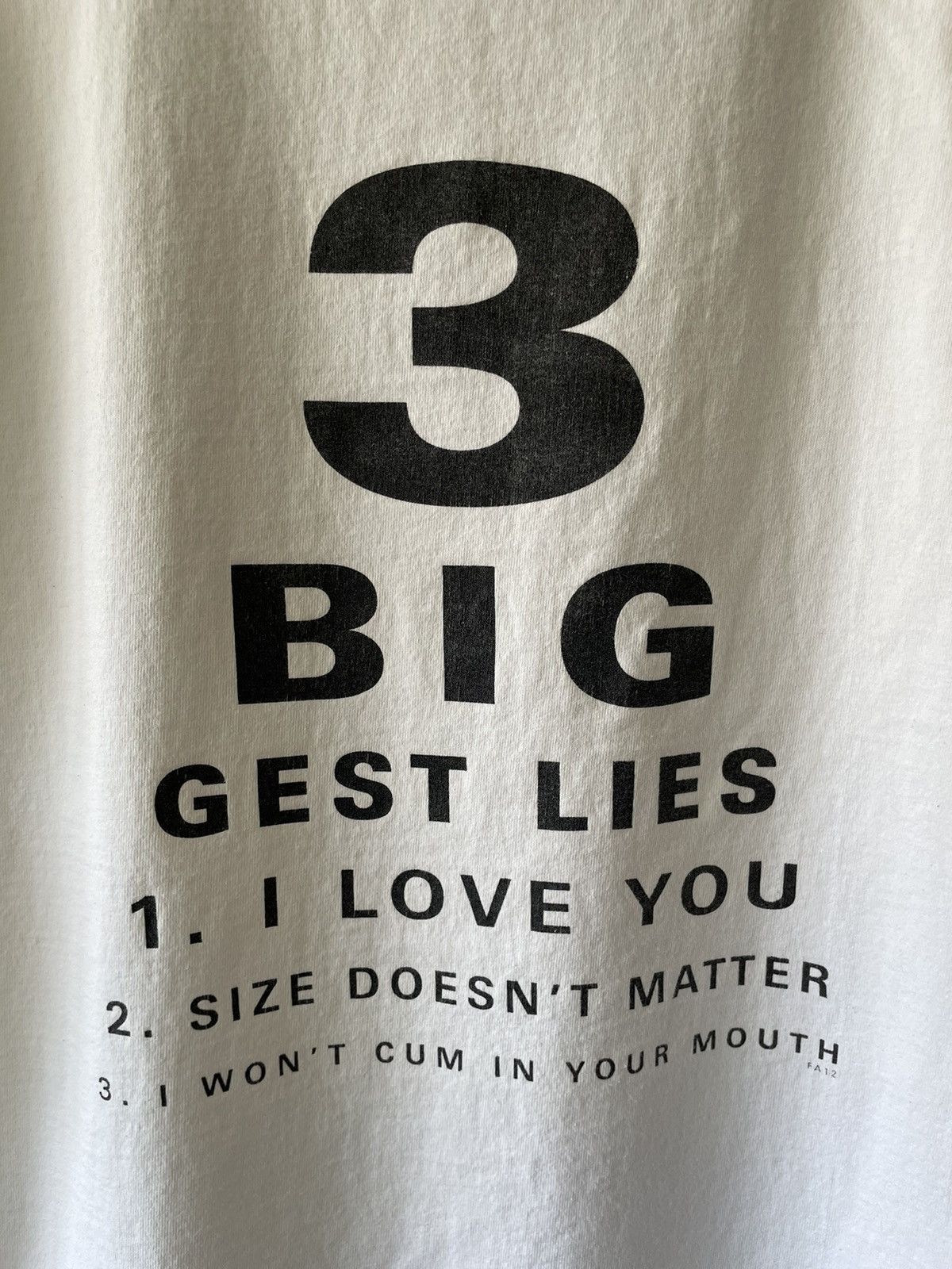 Vintage Crazy 90s SEX First Amendment Censored tee Size US XL / EU 56 / 4 - 12 Thumbnail