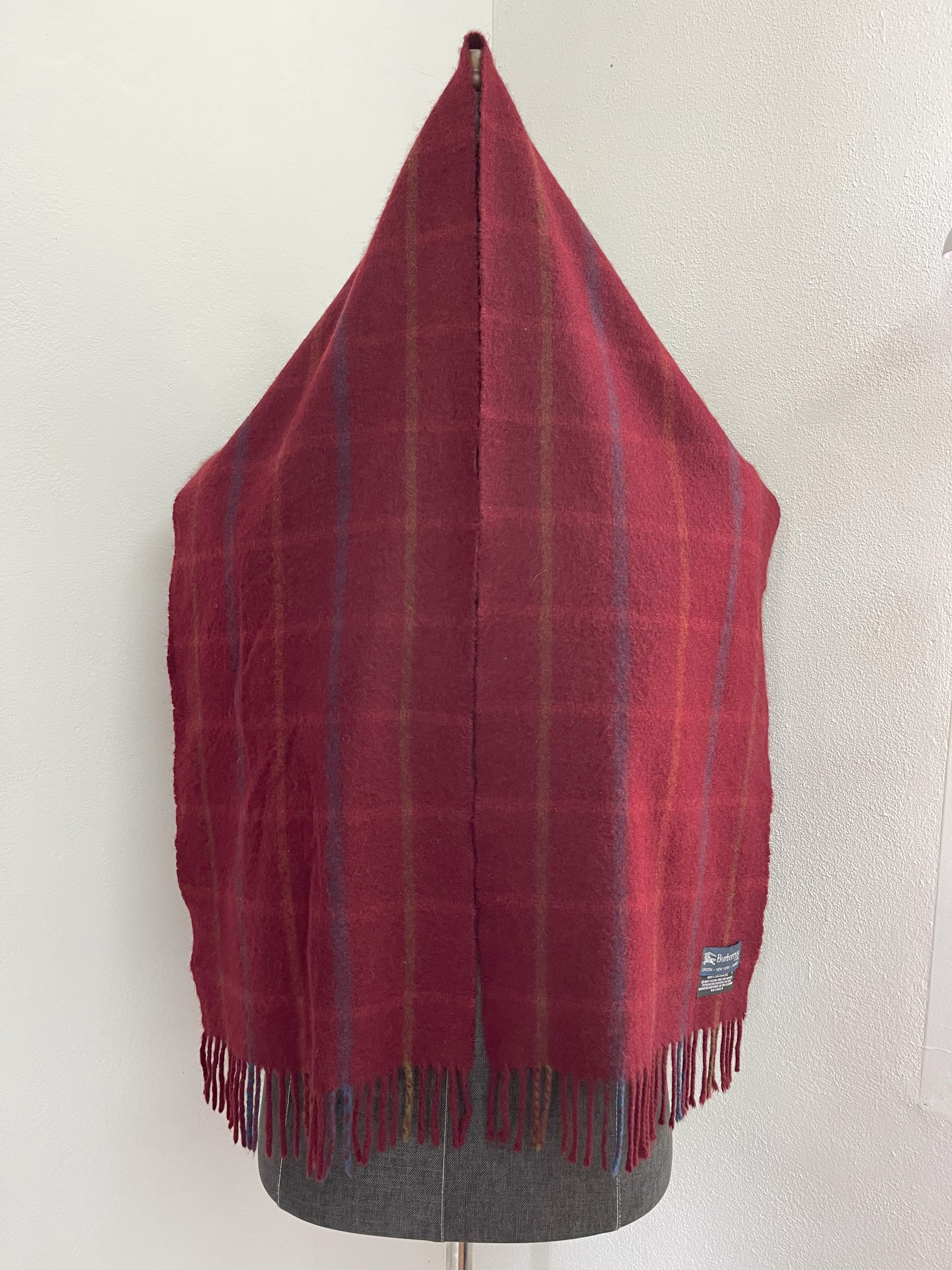 未使用　BURBERRY　マフラー Vintage Burberry Scarf / Muffler - 6041