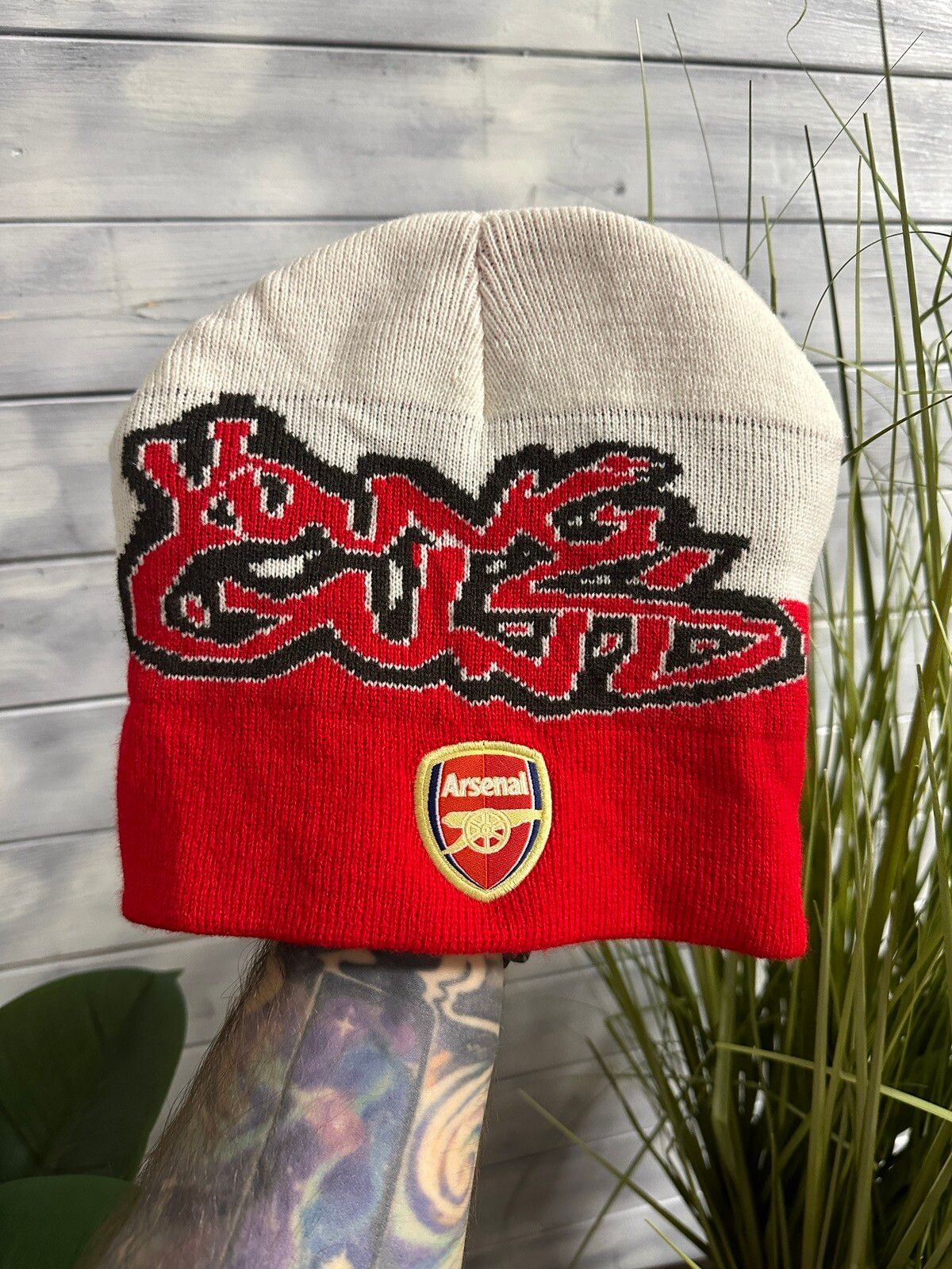 Pre-owned Soccer Jersey X Vintage Hat Arsenal Young Guns Soccer Football England In Multicolor