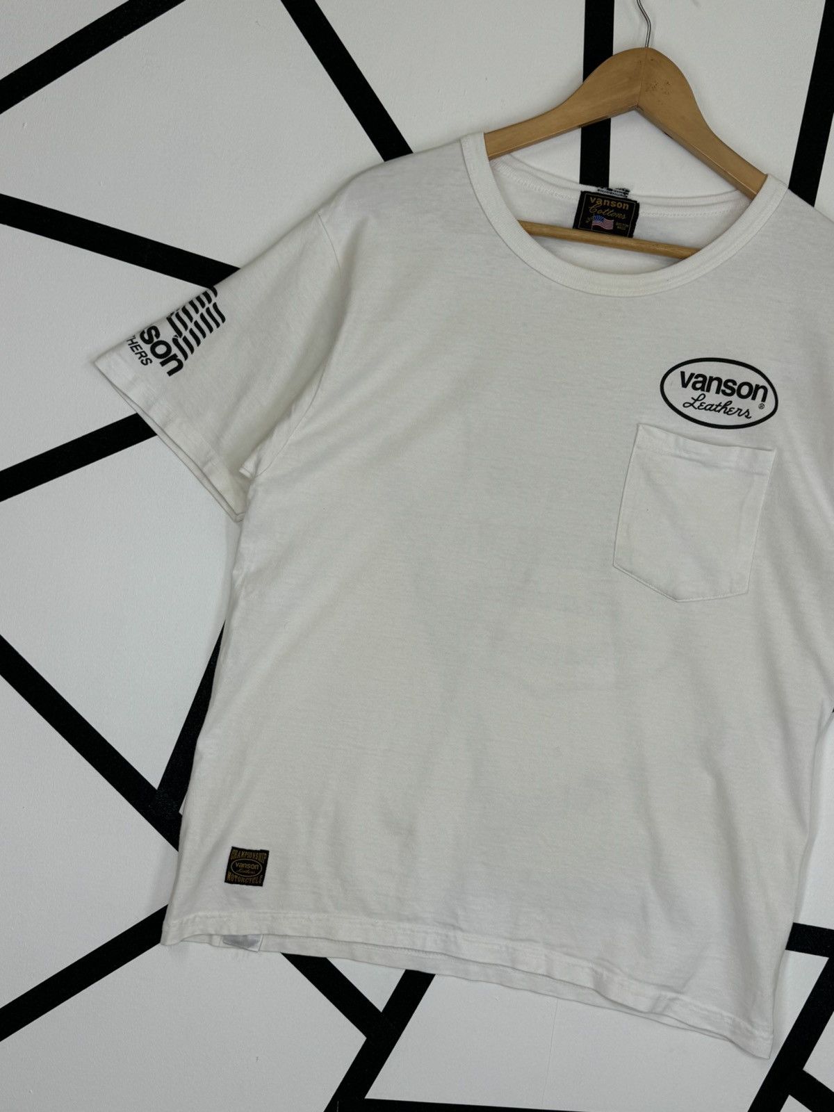 Vanson Leathers VANSON LEATHERS MASSACHUSETTS POCKET TEE Size US M / EU 48-50 / 2 - 6 Thumbnail