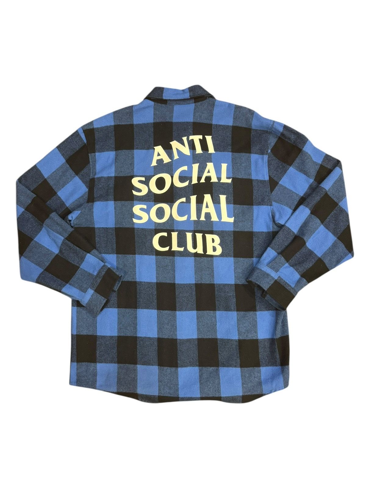 Anti Social Social Club Anti Social Social Club ASSC Blue Plaid BLUR Flannel XL New Size US XL / EU 56 / 4 - 3 Thumbnail