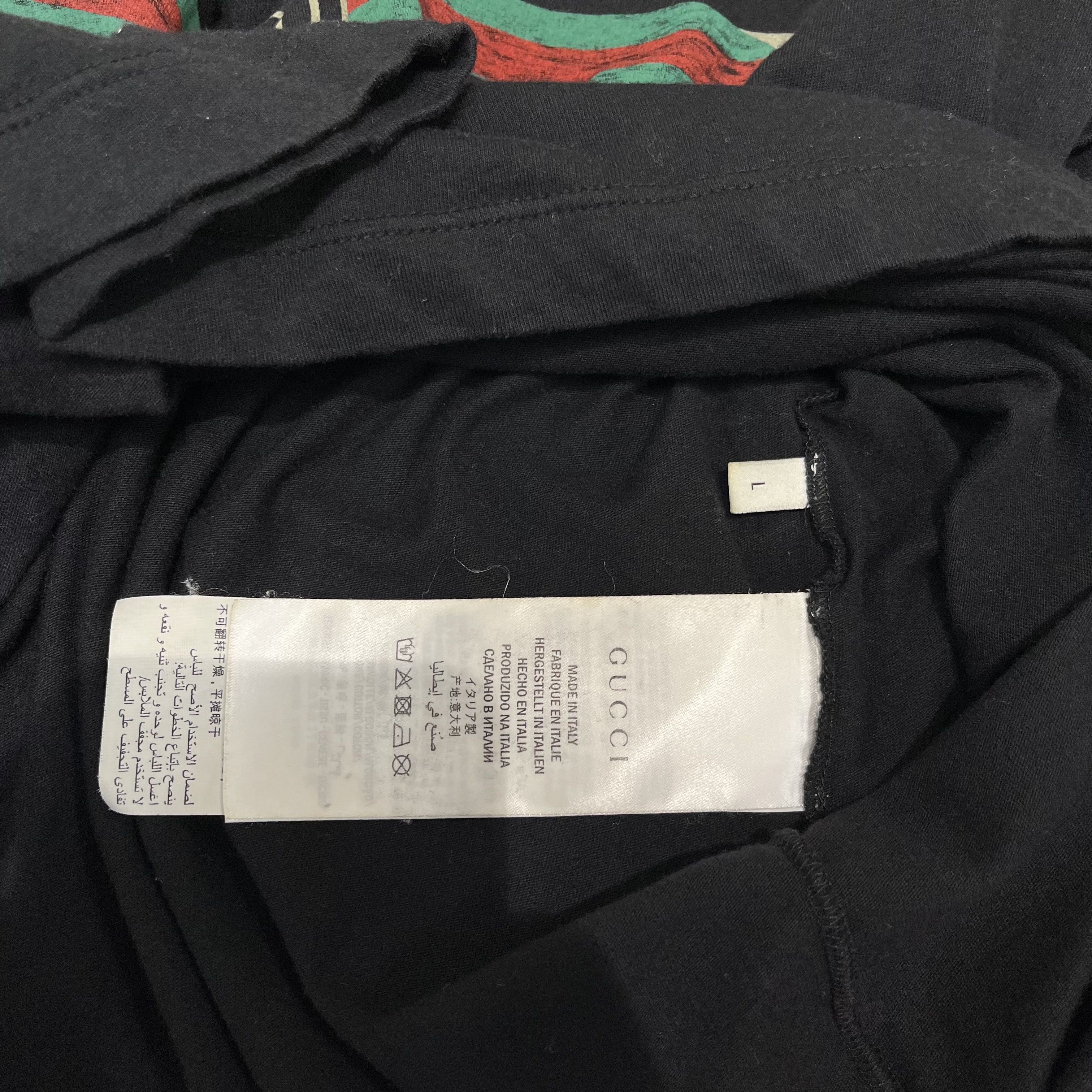 Gucci Gucci Print Washed Tee Size US L / EU 52-54 / 3 - 4 Thumbnail