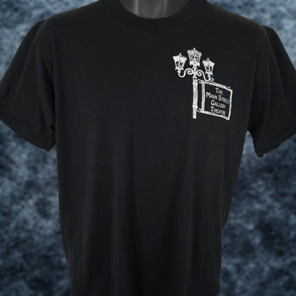 Jerzees VINTAGE Jerzees Our Town T Shirt Mens L Black 90s Main Street Gallery Theatre USA Mens T-Shirt 90s theater drama Riverside Size US L / EU 52-54 / 3 - 1 Thumbnail