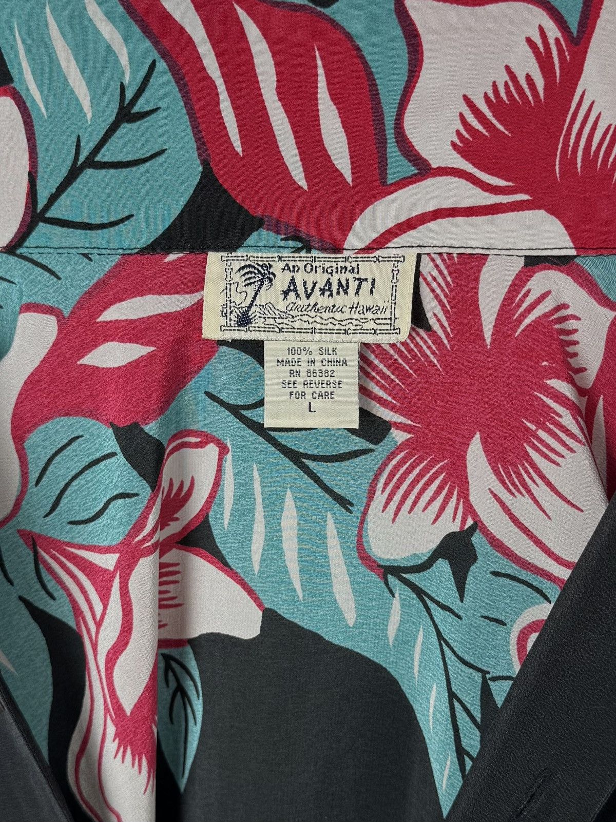 Other Avanti vintage 100% silk printed shirt U007 Size US L / EU 52-54 / 3 - 5 Thumbnail