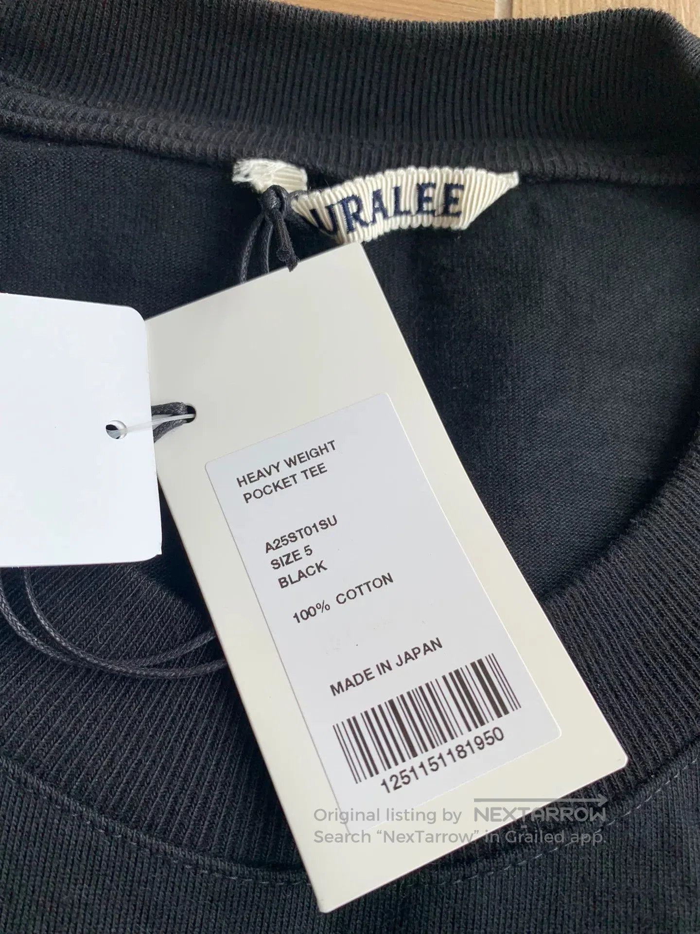 Auralee aura lee heavy weight pocket tee. Size US XXL / EU 58 / 5 - 2 Thumbnail