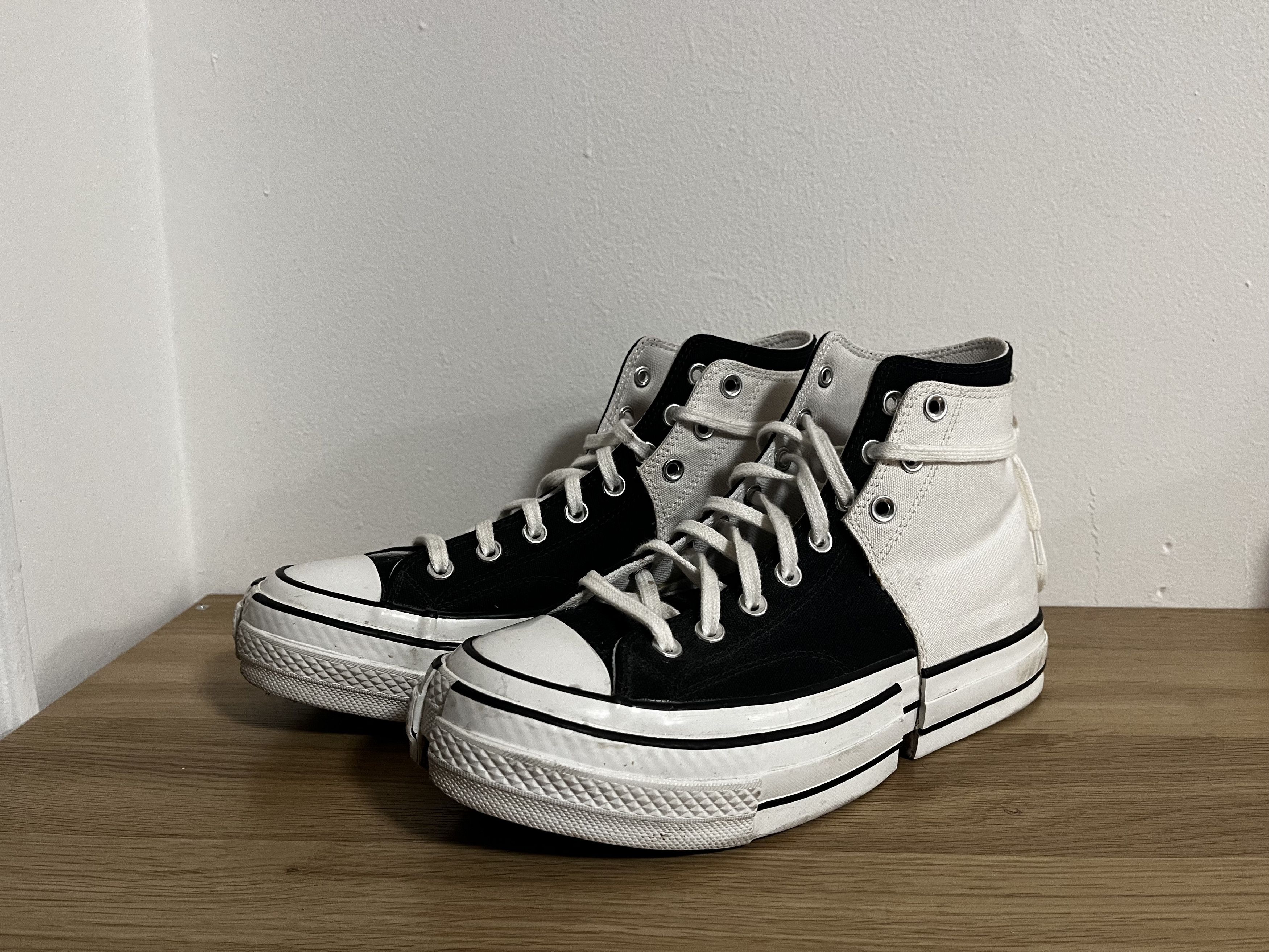 image of Converse 2-In-1 Chuck 70 Shoes in Ivory Black, Men's (Size 9)