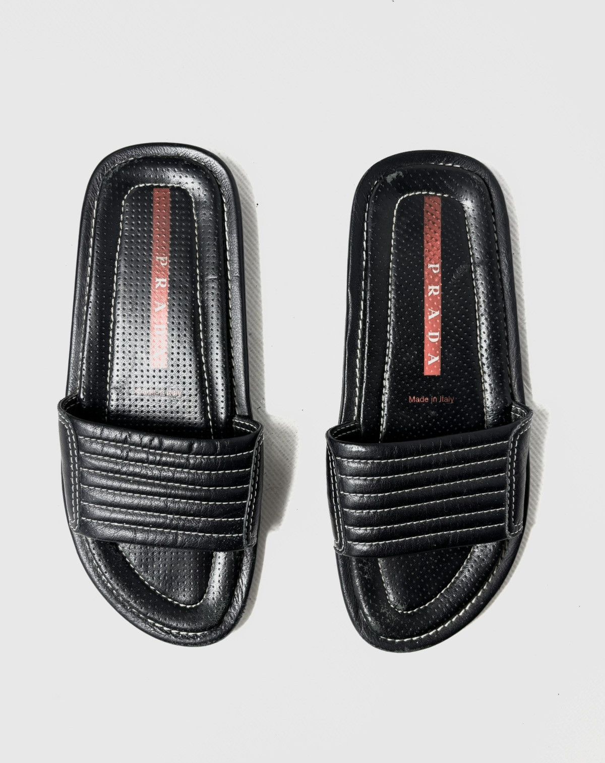 Prada Vintage Prada Leather slippers Size US 5 / IT 35 - 4 Thumbnail