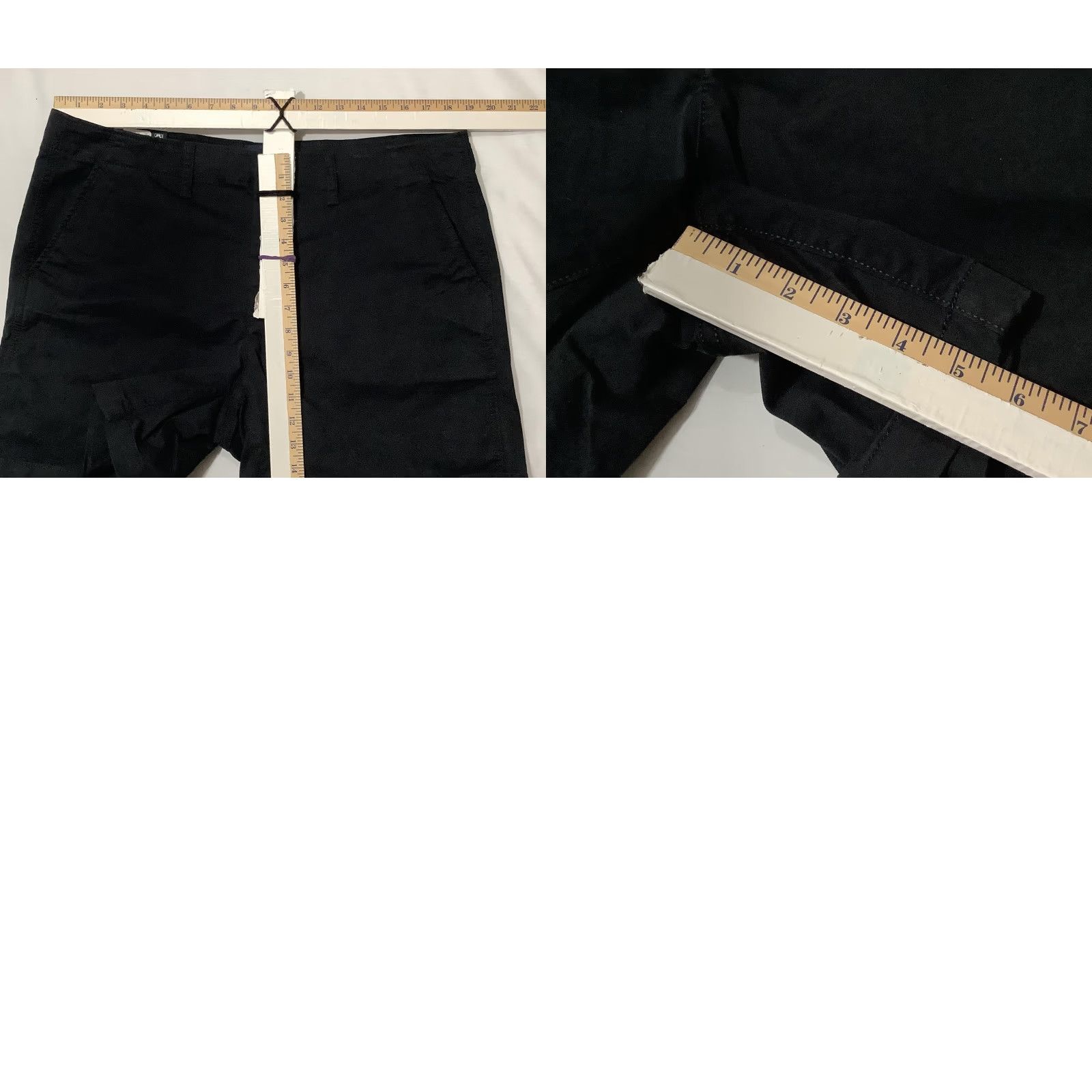 Gap GAP Shorts Womens 16 True Black Classic Midrise Short Stretch Cotton Chino NWT Size 38" / US 16 / IT 52 - 8 Thumbnail