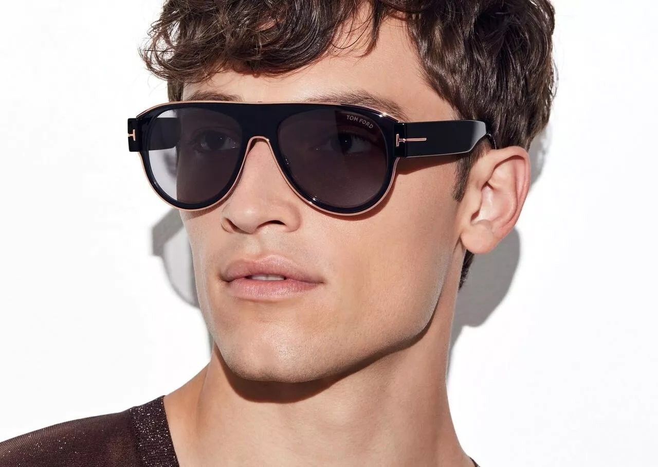 Tom Ford TOM FORD Lyle 02 TF1074 51J Brown Aviator Sunglass 1074 Size ONE SIZE - 12 Thumbnail