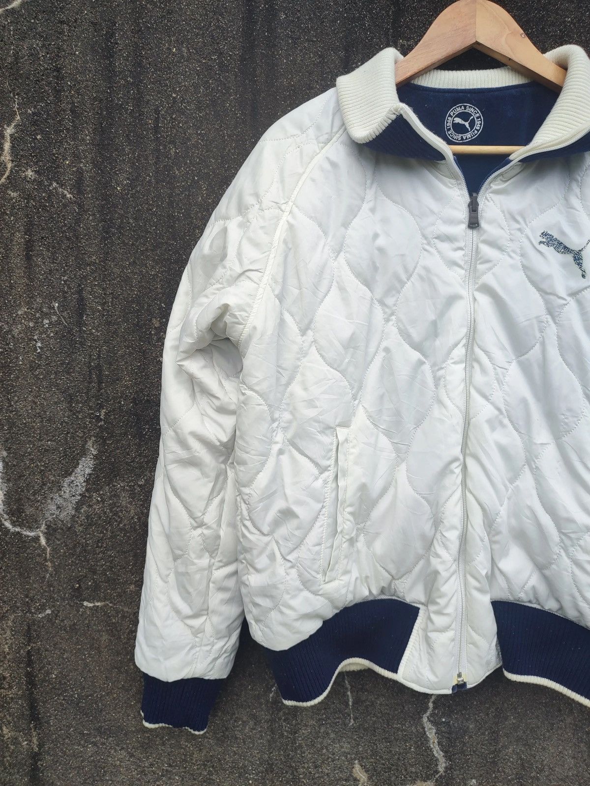 Puma × Vintage Vintage Puma Japan Reversible Velour Quilted Bomber Jacket Size US M / EU 48-50 / 2 - 9 Thumbnail