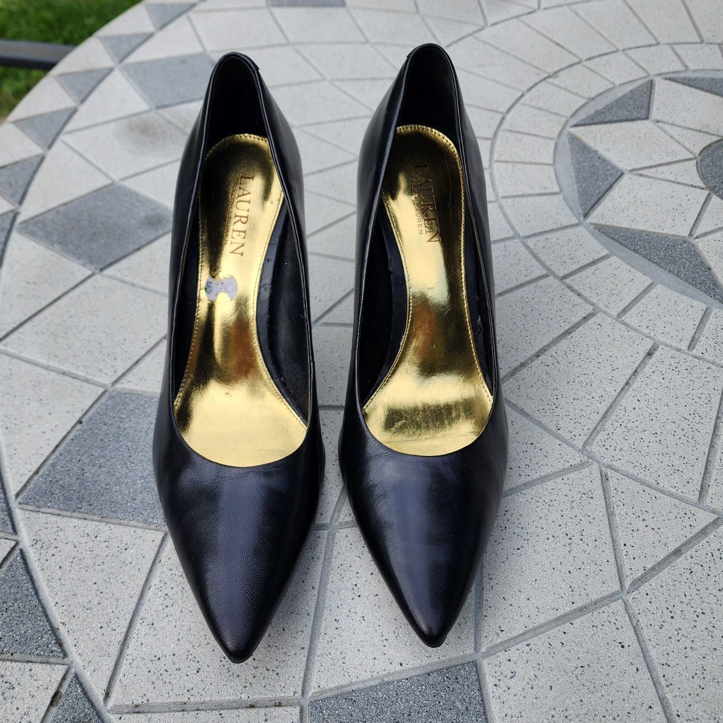 Lauren Ralph Lauren Lauren Ralph Lauren Alani Black Leather Stiletto Heels 9.5 Size US 9.5 / IT 39.5 - 3 Thumbnail