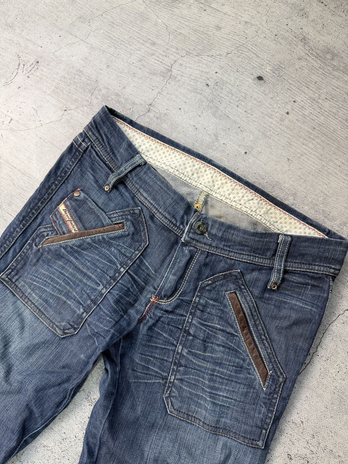 Diesel Crazy Faded Diesel western Jeans Size US 27 - 5 Thumbnail
