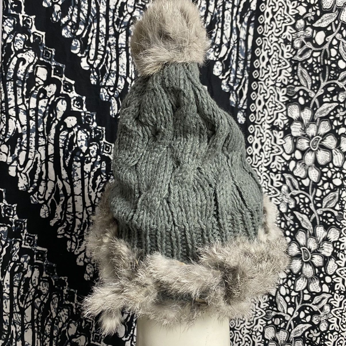 Japanese Brand × Vintage 2000s y2k japanese brand mohair fur beanie hats Size ONE SIZE - 4 Thumbnail
