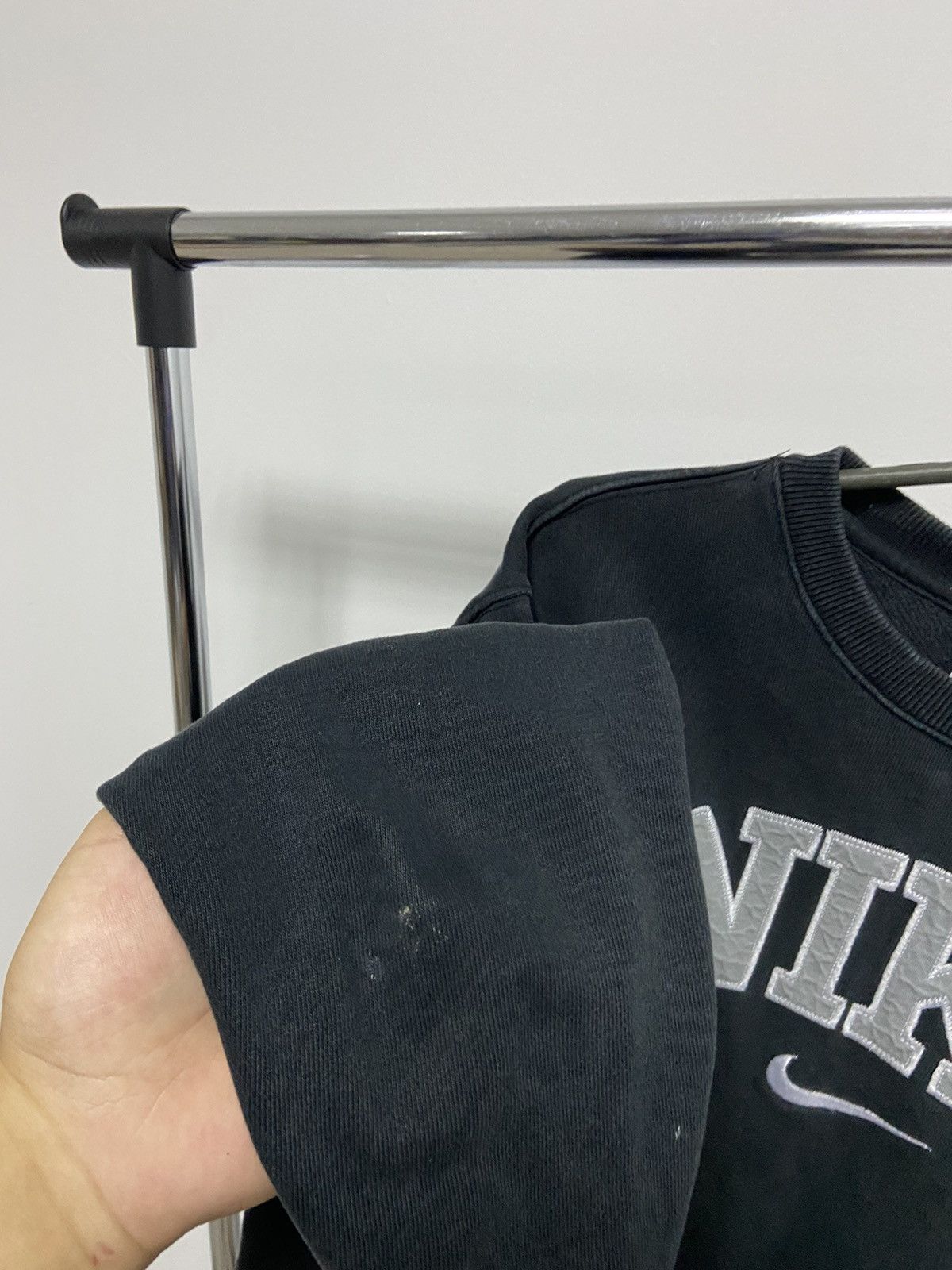 Nike Nike Sweatshirt Big Logo Vintage 90s Spell Out Swoosh Size US S / EU 44-46 / 1 - 7 Thumbnail