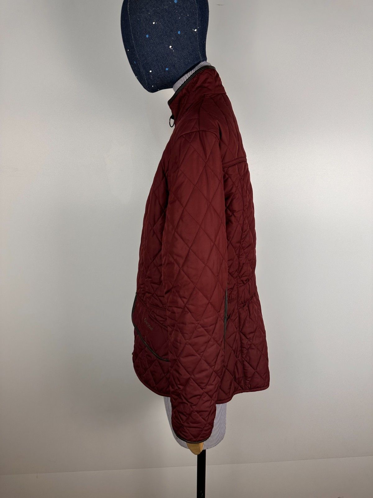 Barbour Barbour Stallion Quilted Jacket Leather Trim Red Womens US10 Size L / US 10 / IT 46 - 4 Thumbnail